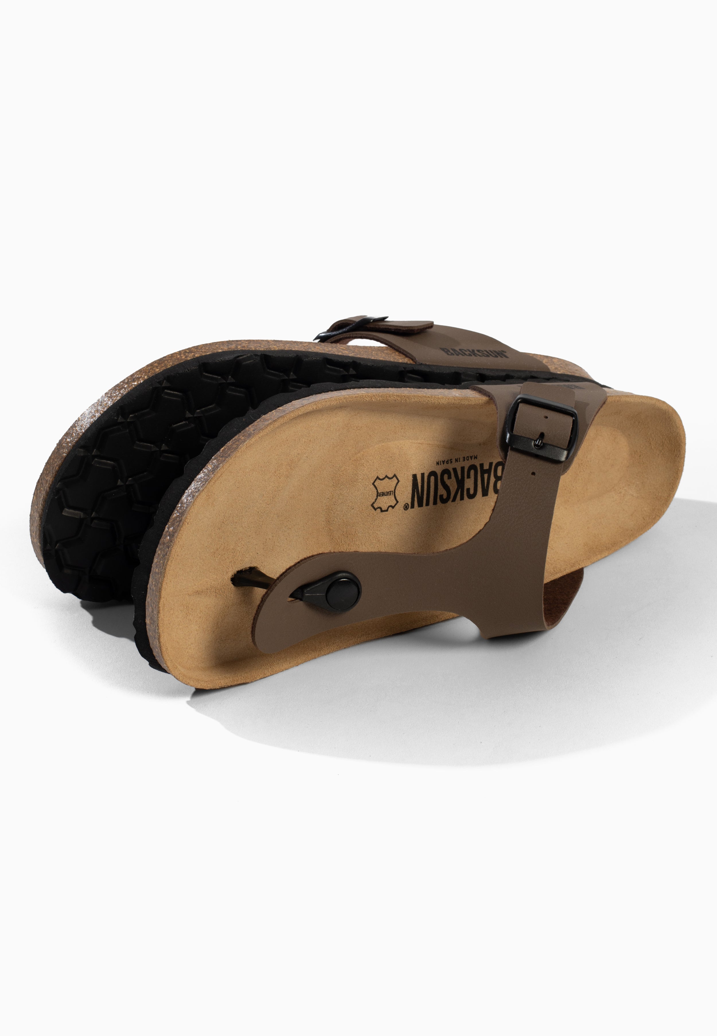 Sandales Singapore à entre-doigts Marron