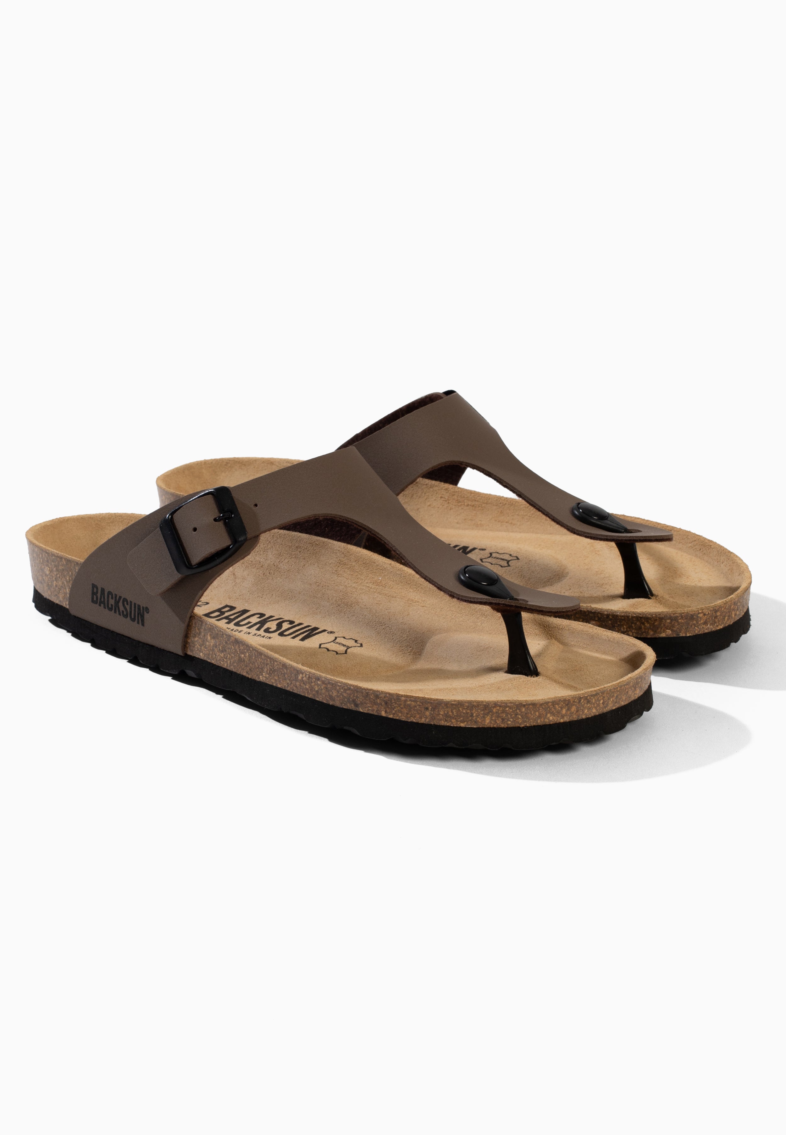 Singapore Brown Toe-Thong Sandals