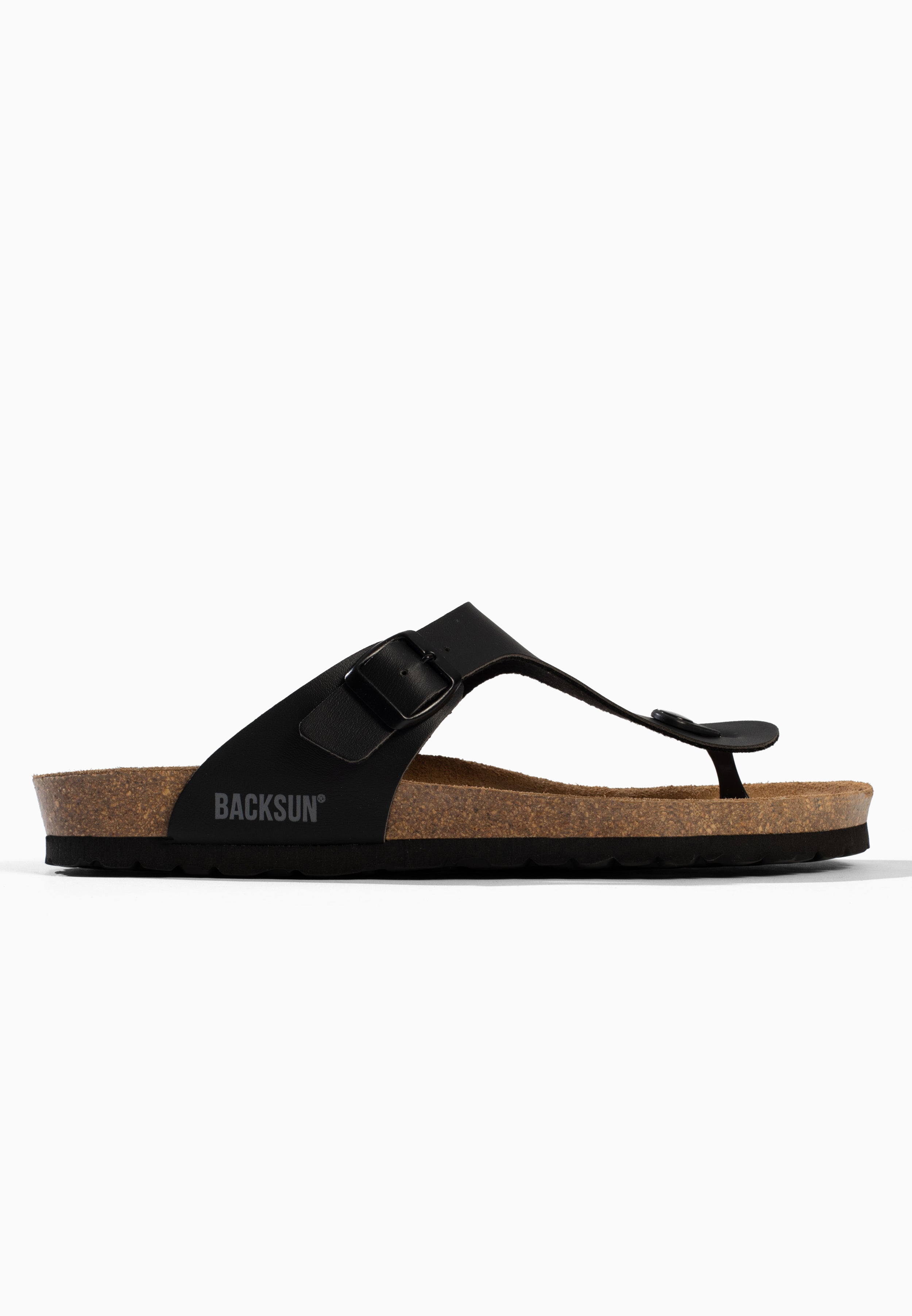 Sandales Singapore à entre-doigts Noir