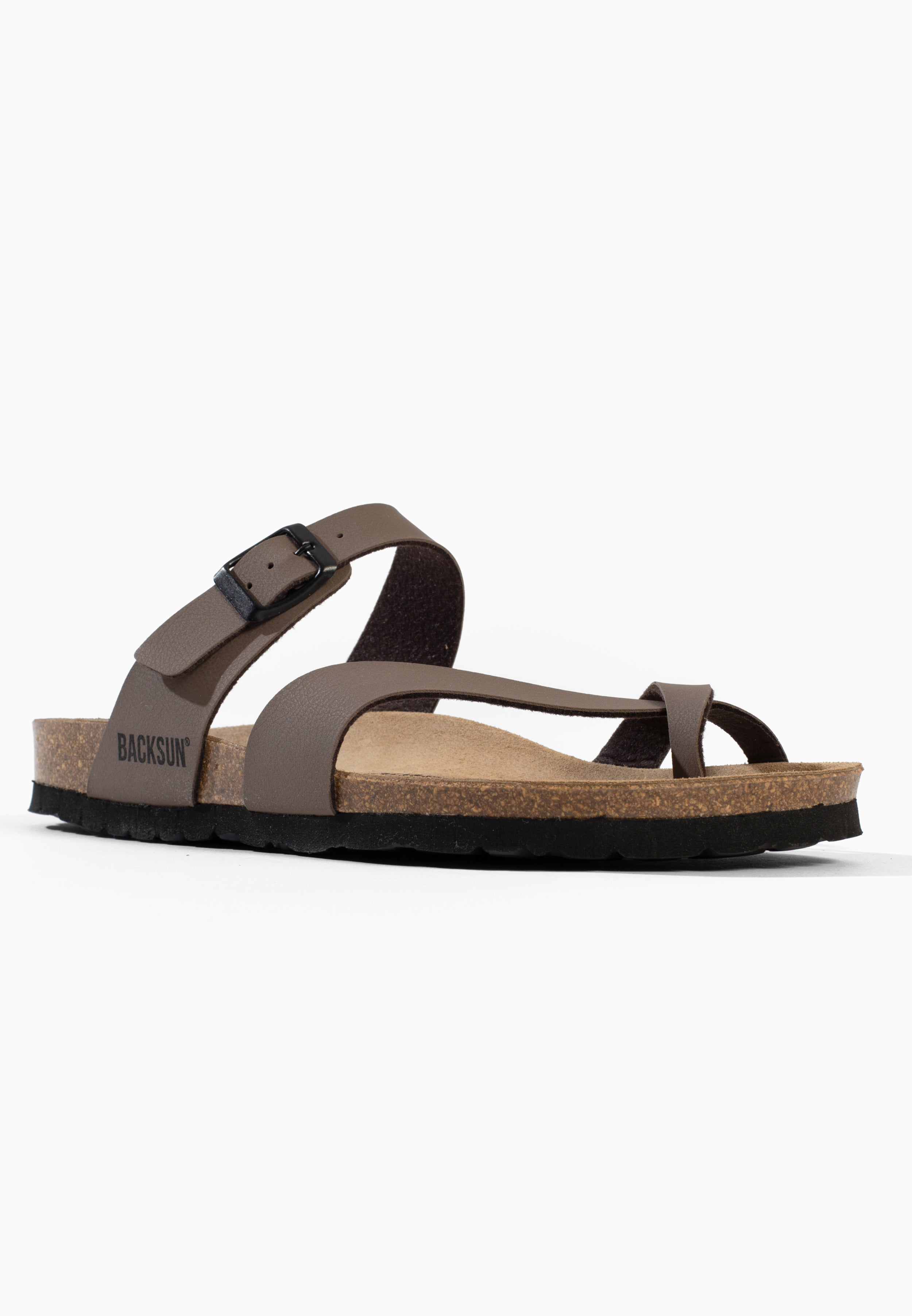 Sandales à Entre-doigts Barcelone Marron