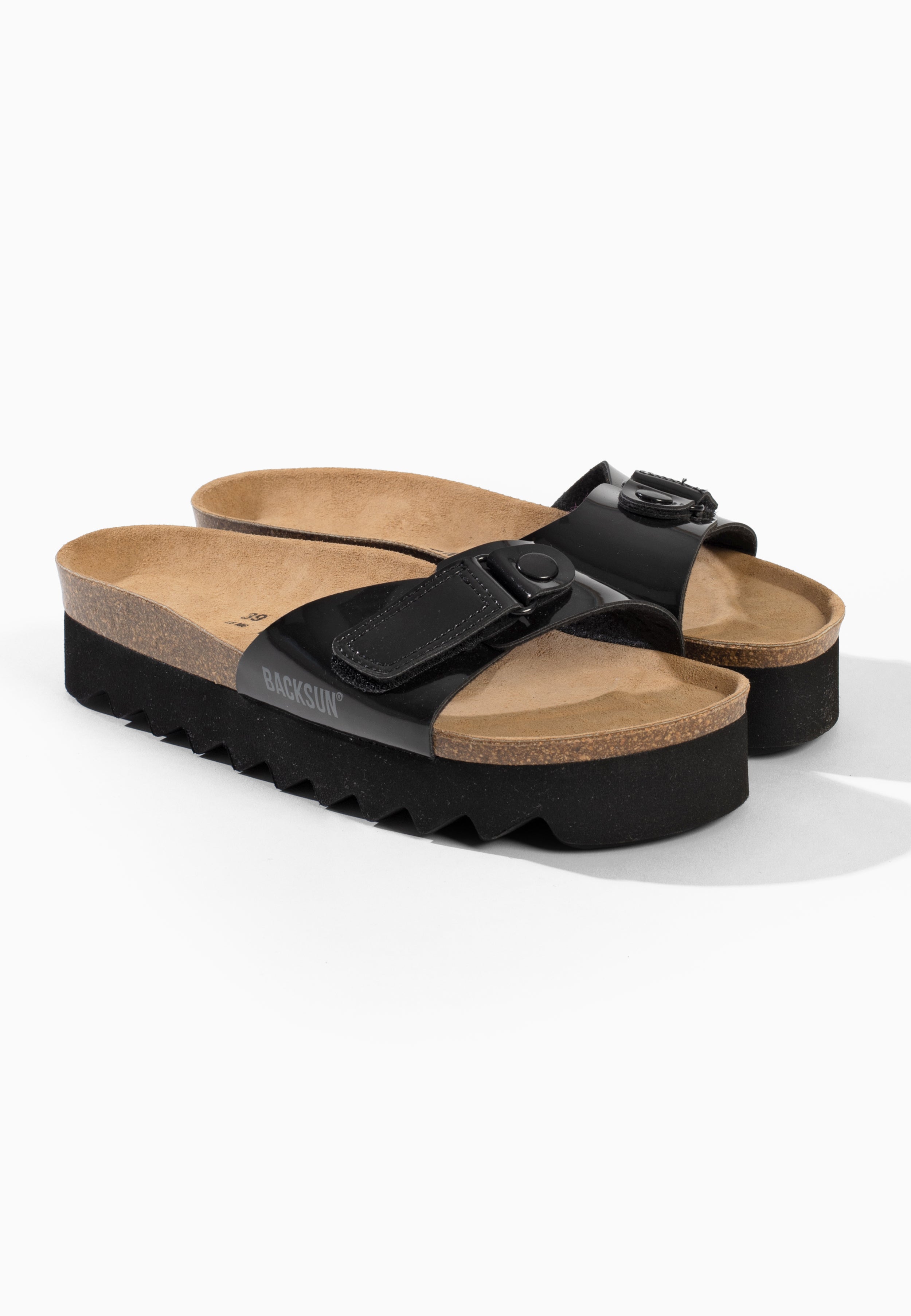 Schwarze Plateausandalen „Tokyo“