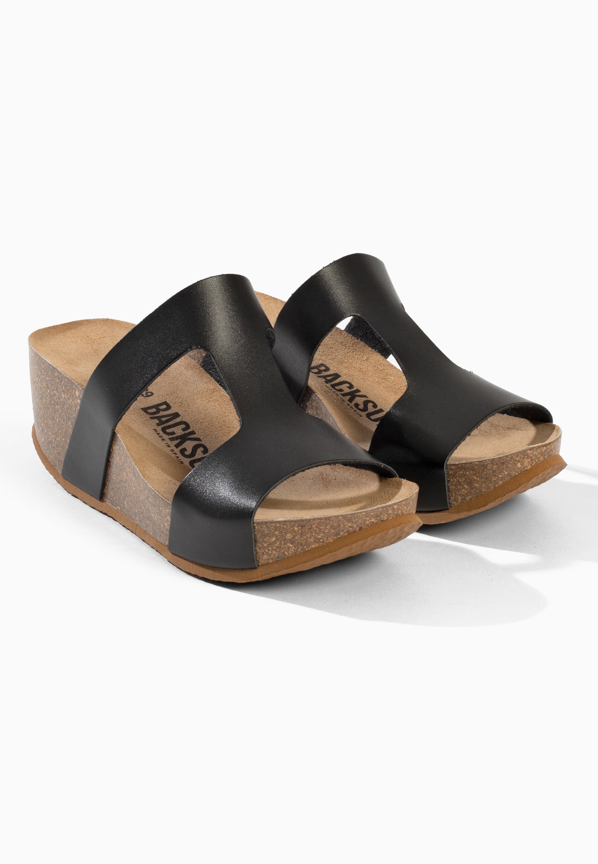 Jonava Schwarze Keil- und Halbkeilsandalen