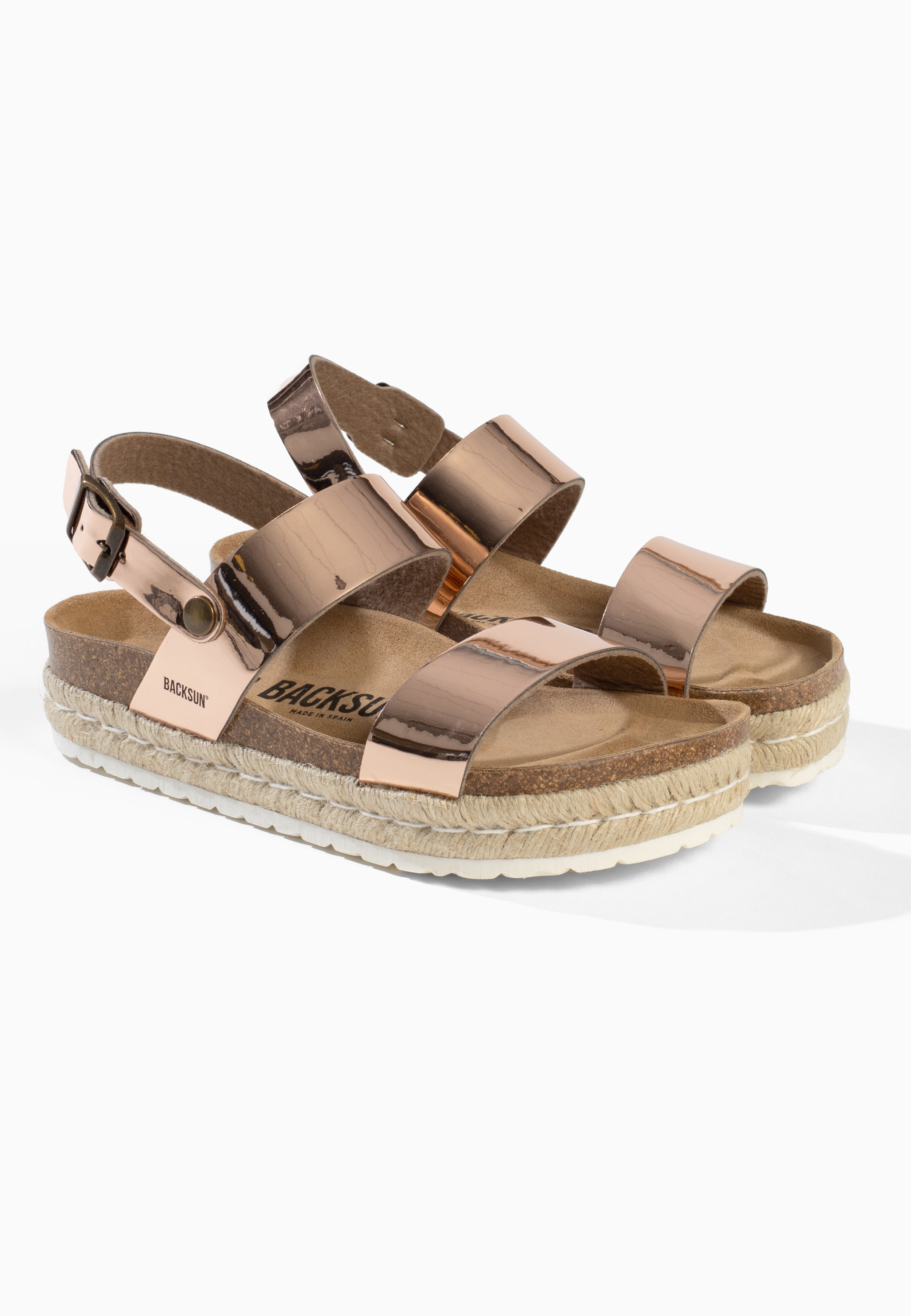 Diadema Plateausandalen in Roségold