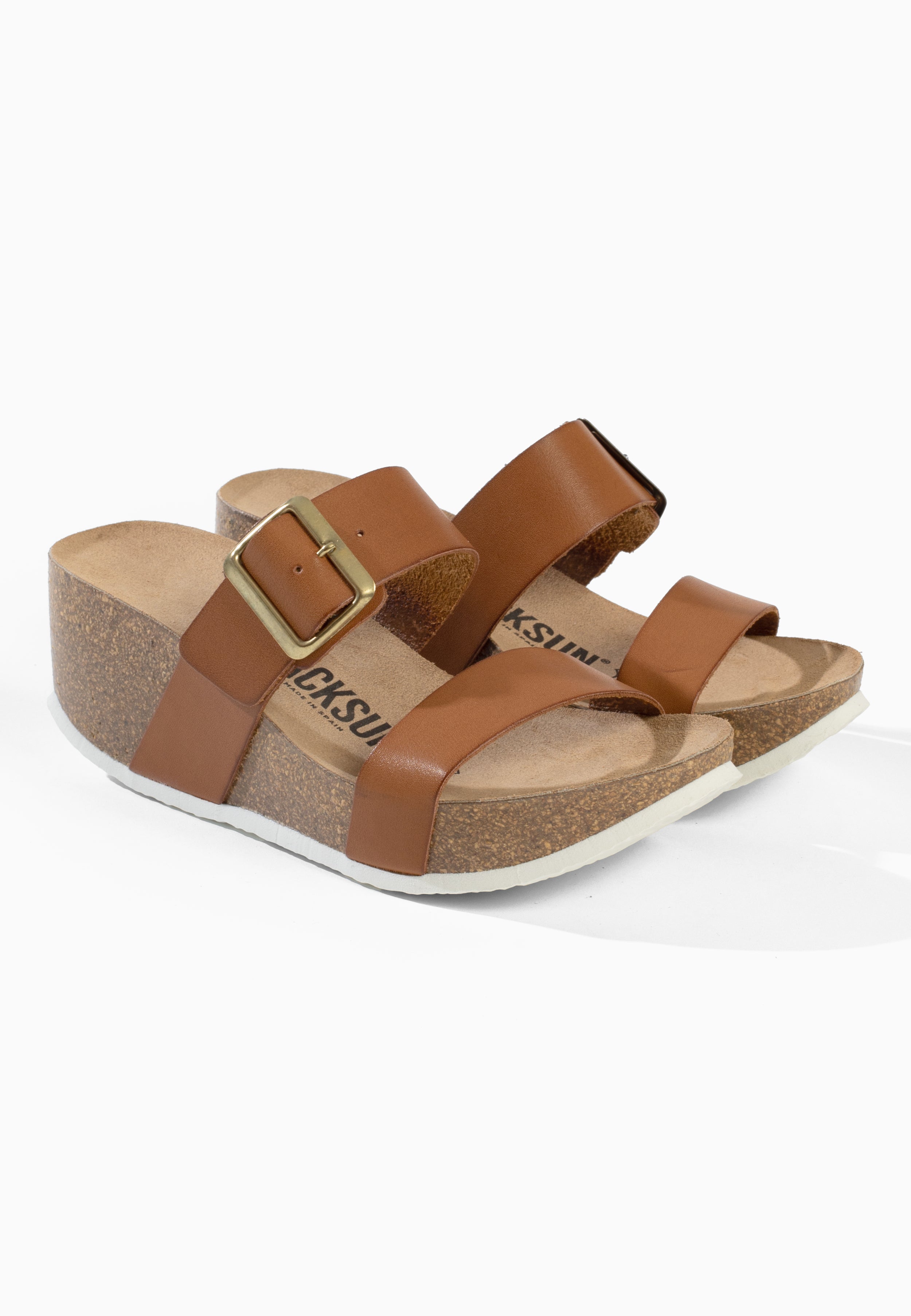 Jakarta Keil- und Halbkeilsandalen Hellbraun