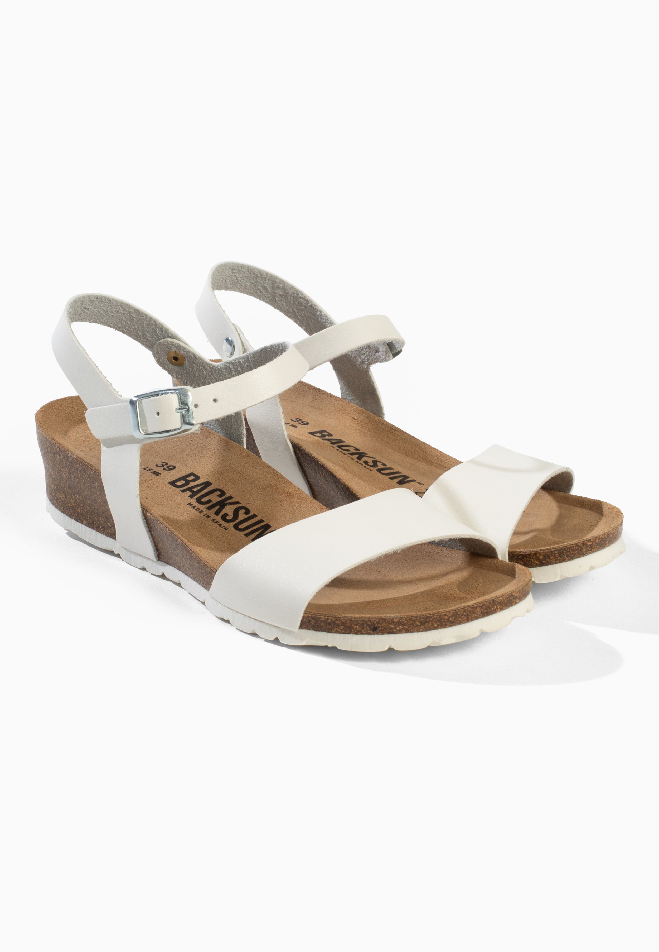 Calabria Wedge and Semi-Wedge Sandals White