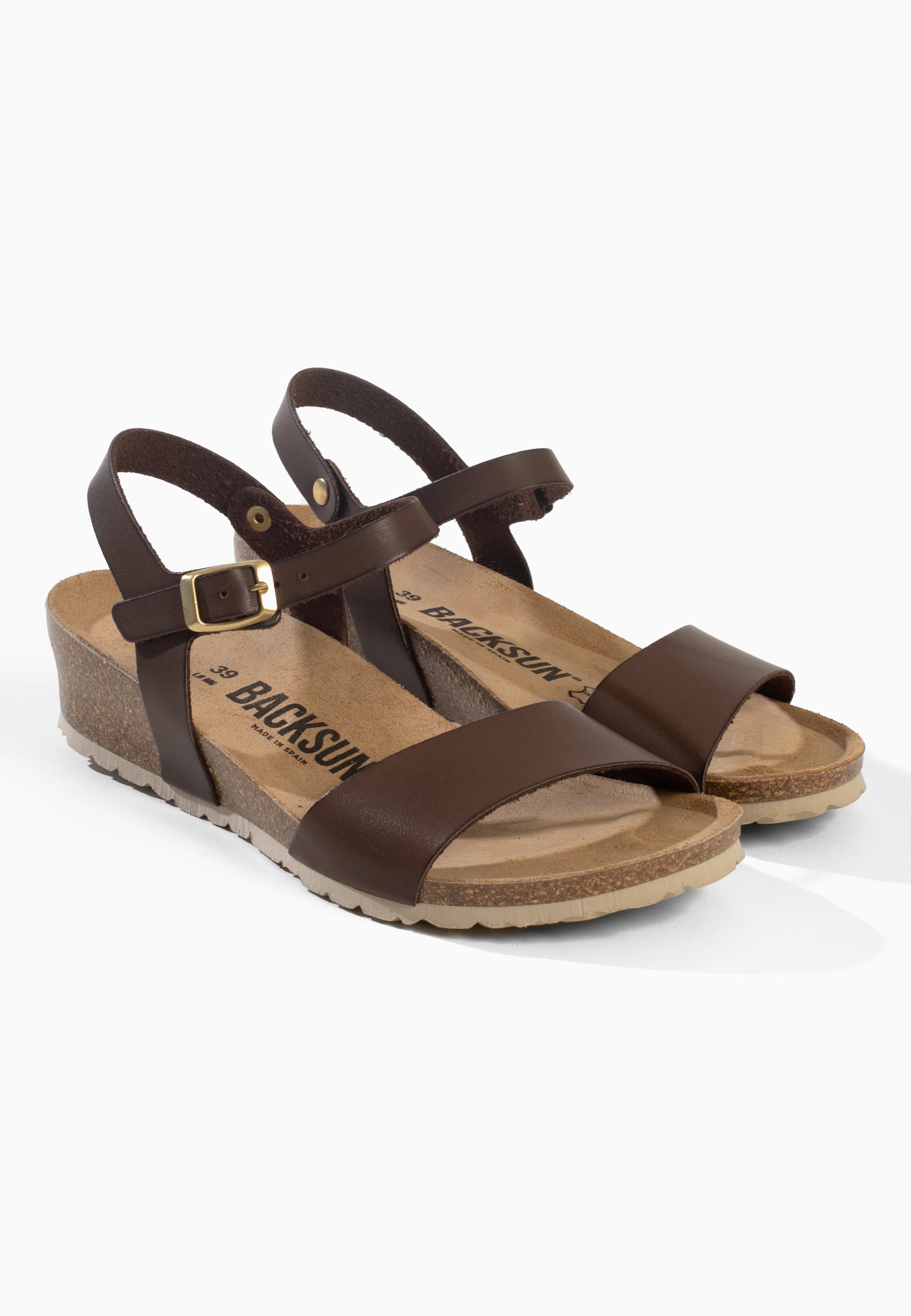 Calabria Wedge and Semi-Wedge Sandals Brown