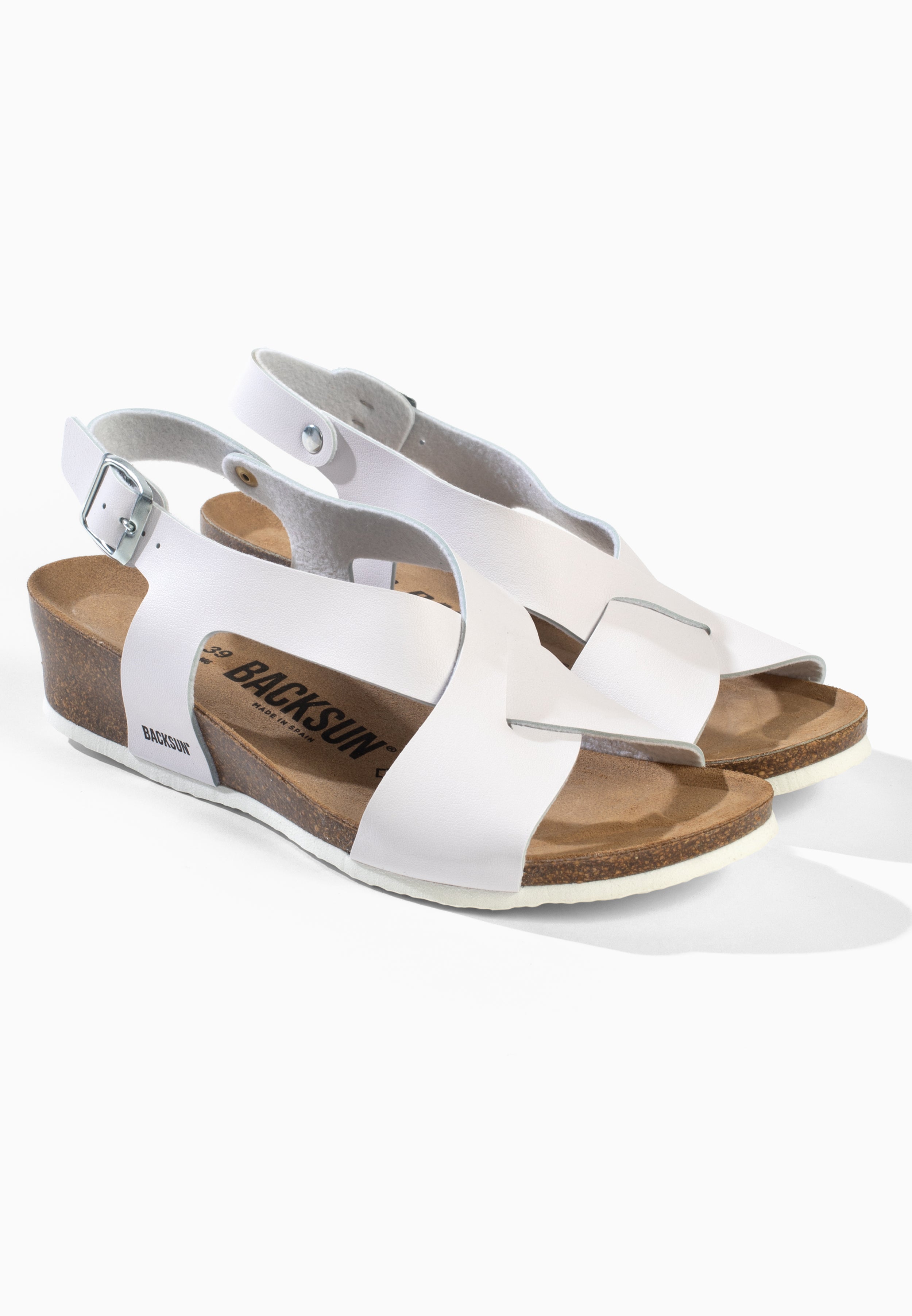 Lampa White Wedge and Semi-Wedge Sandals