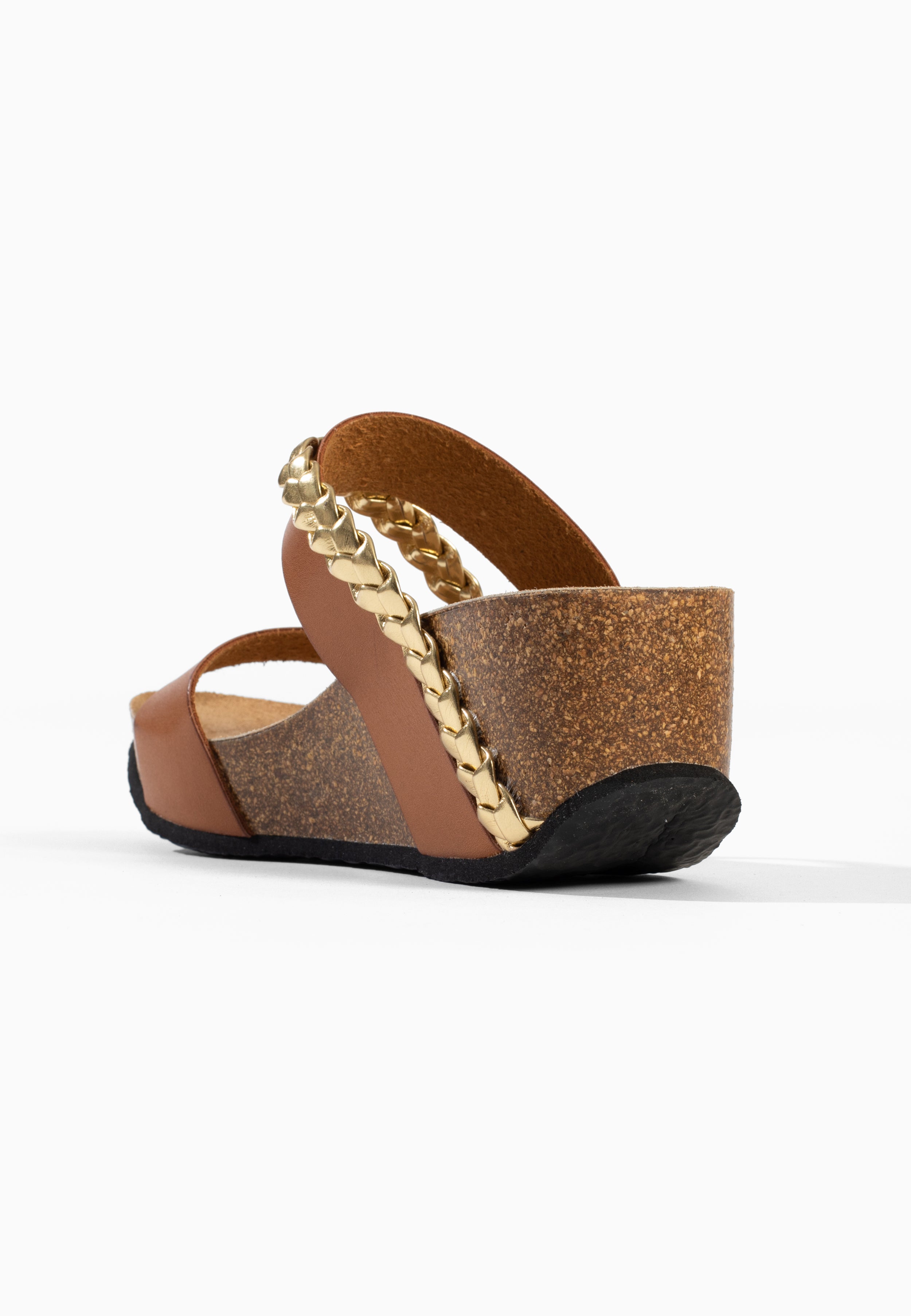 Sandales Compensées et Semi-compensées Embu Camel et Doré