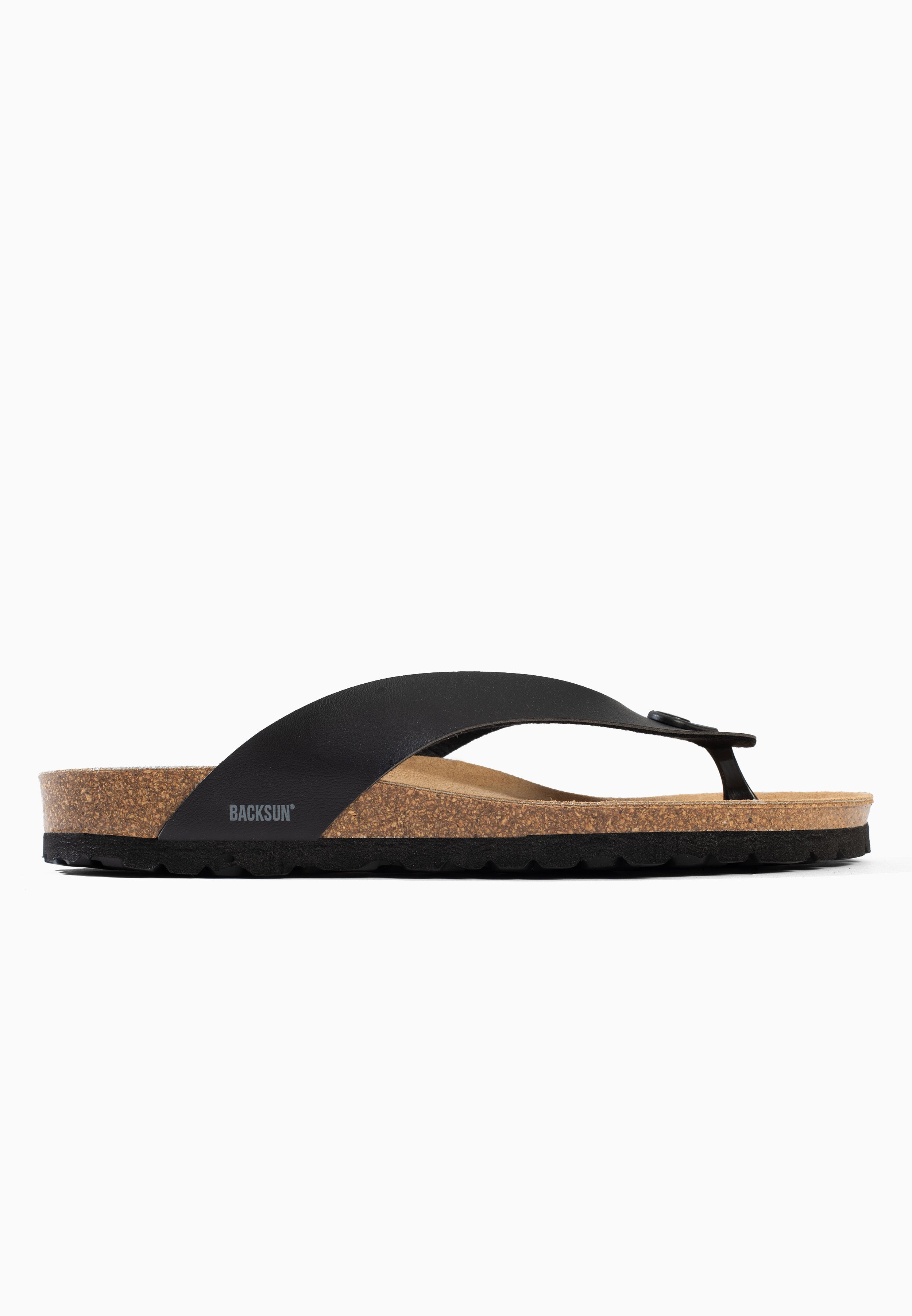 Sandales Leopoldos à entre-doigts Noir