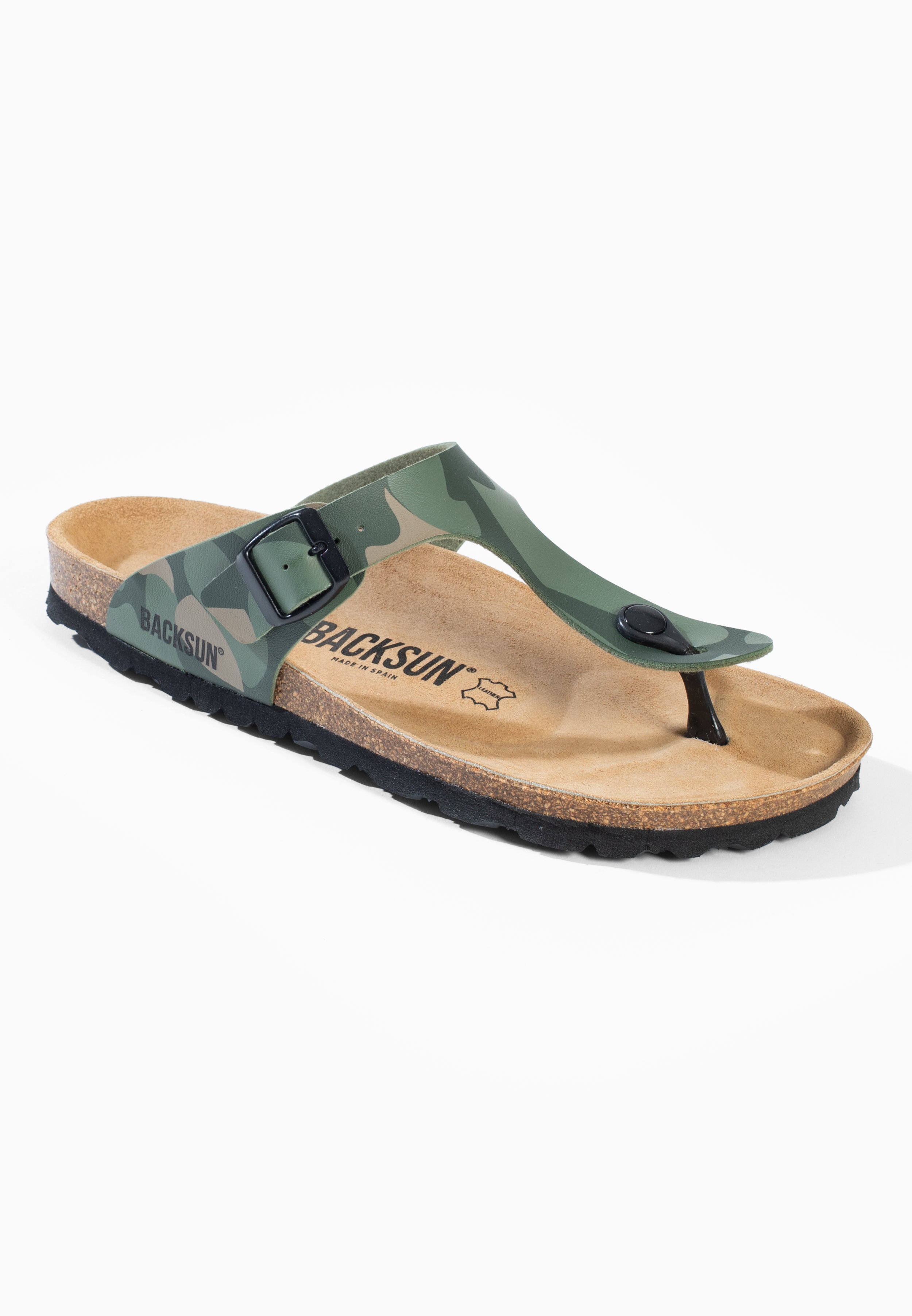 Sandales à Entre-doigts Singapore Kaki camouflage