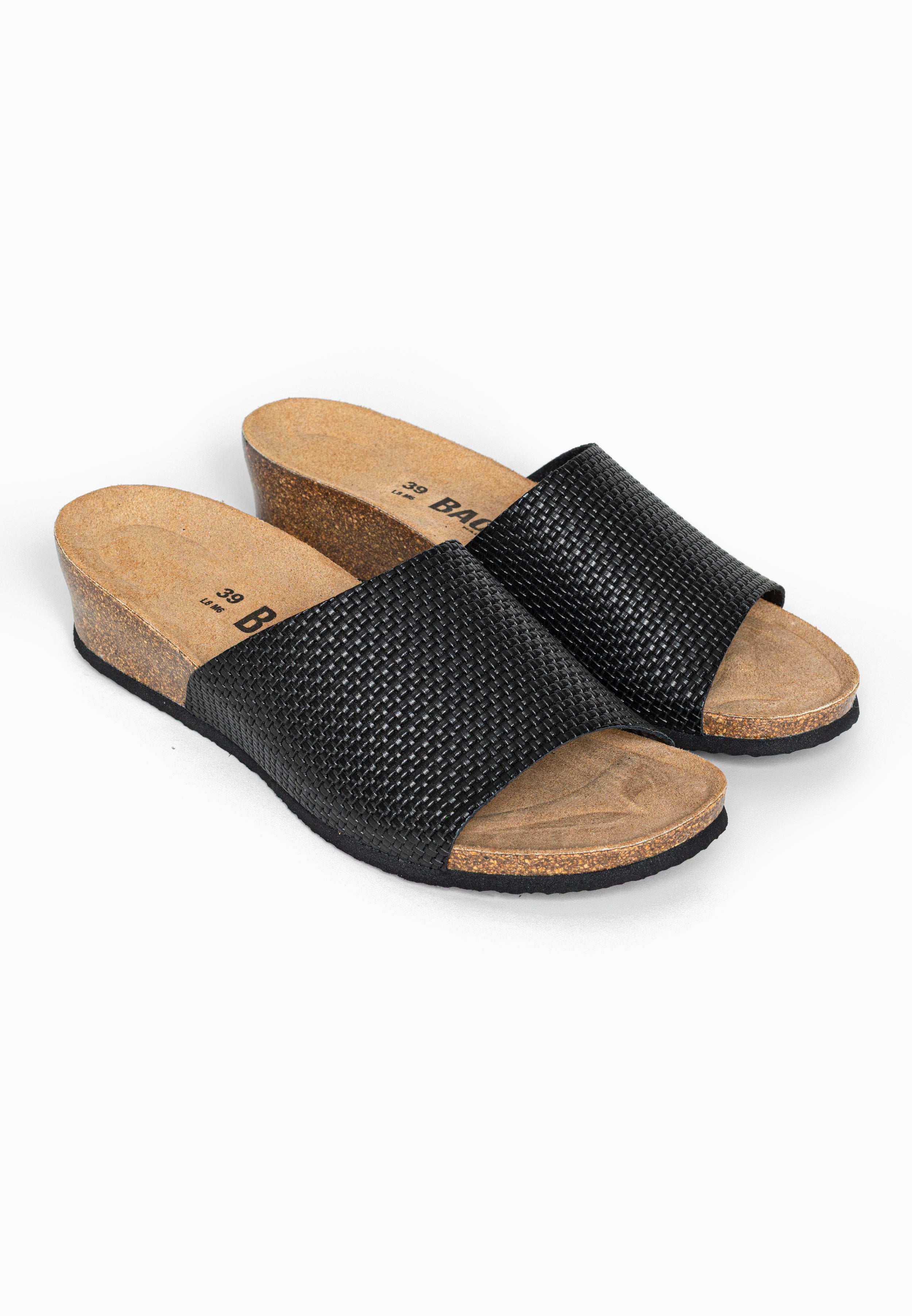 Sandales Compensées et Semi-compensées Bologne Noir