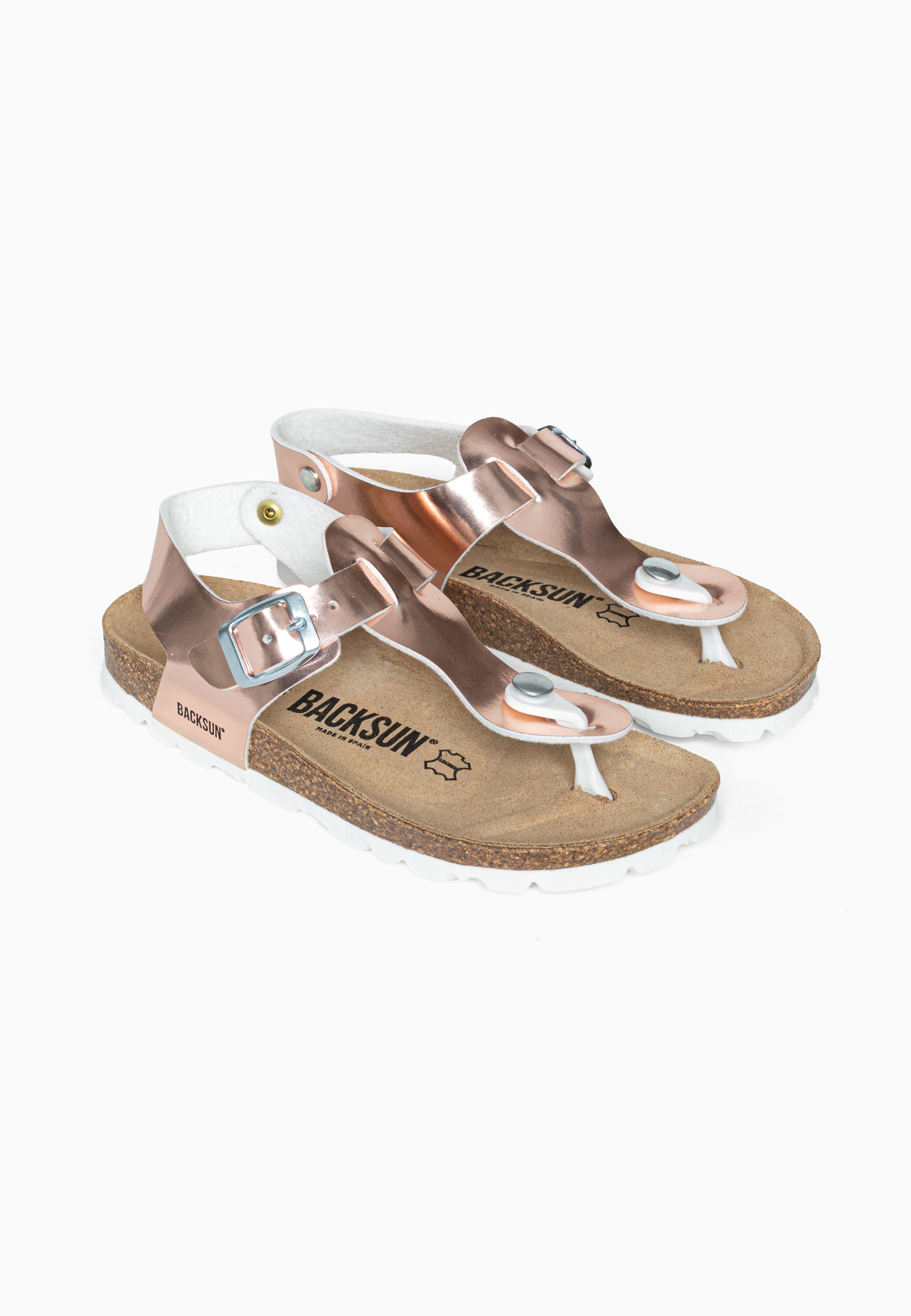 Trieste Rose Gold Toe-Thong Sandals