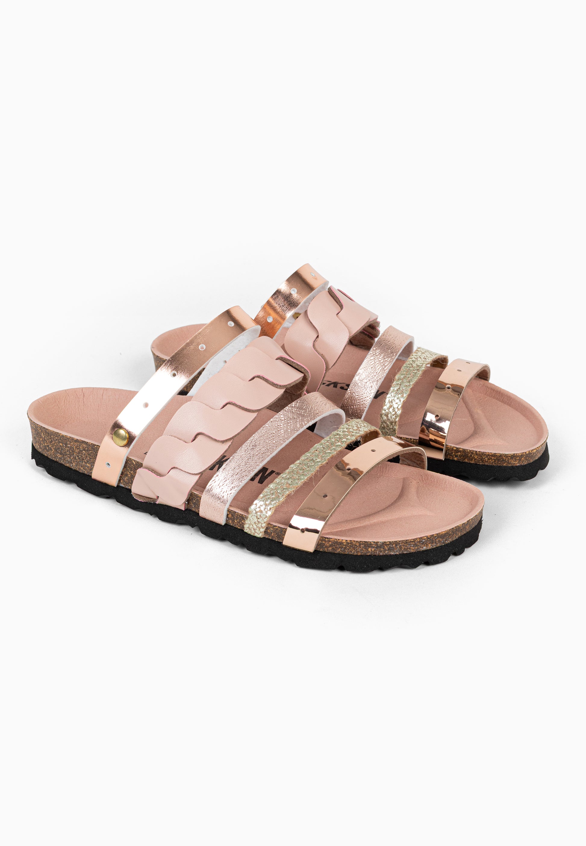 Sandales Multi-Brides Lucide Rose