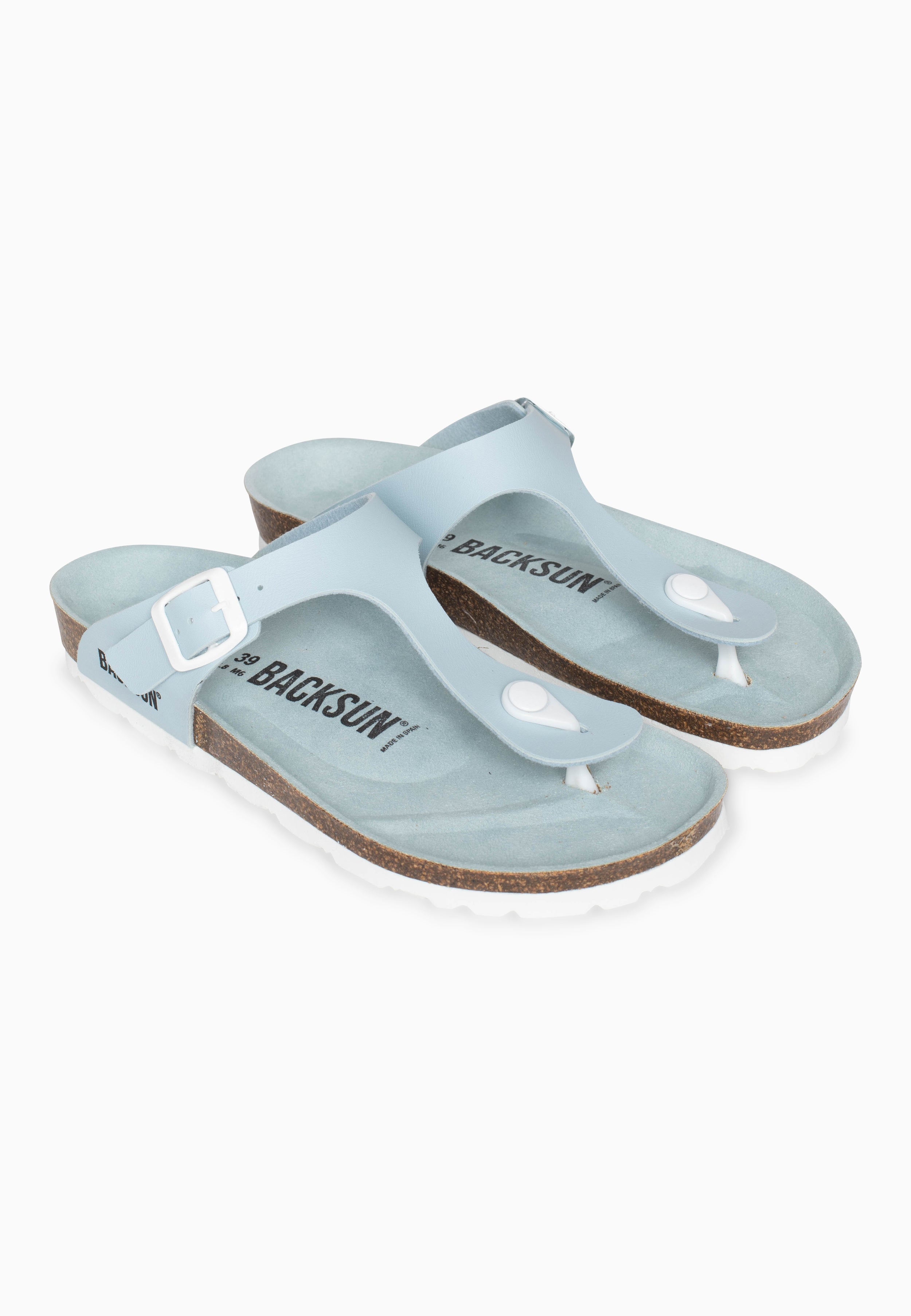Singapore Sky Blue Zehentrenner-Sandalen