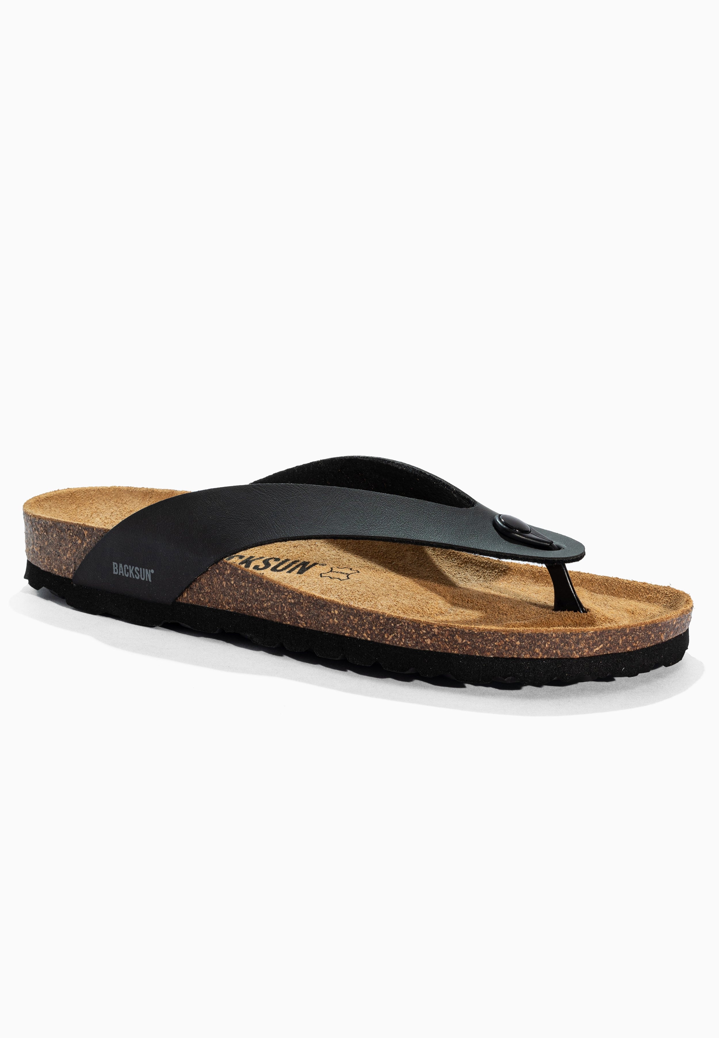 Sandales à Entre-doigts Leopoldos Noir