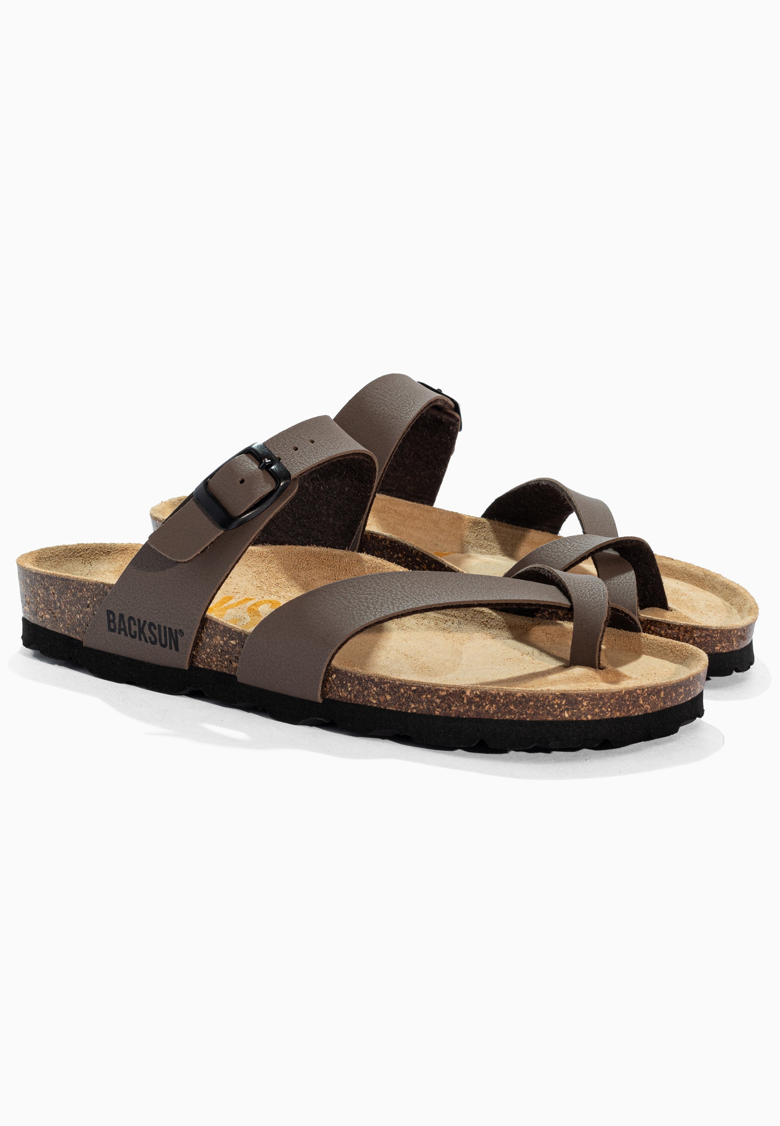 Barcelona Brown Toe-Thong Sandals