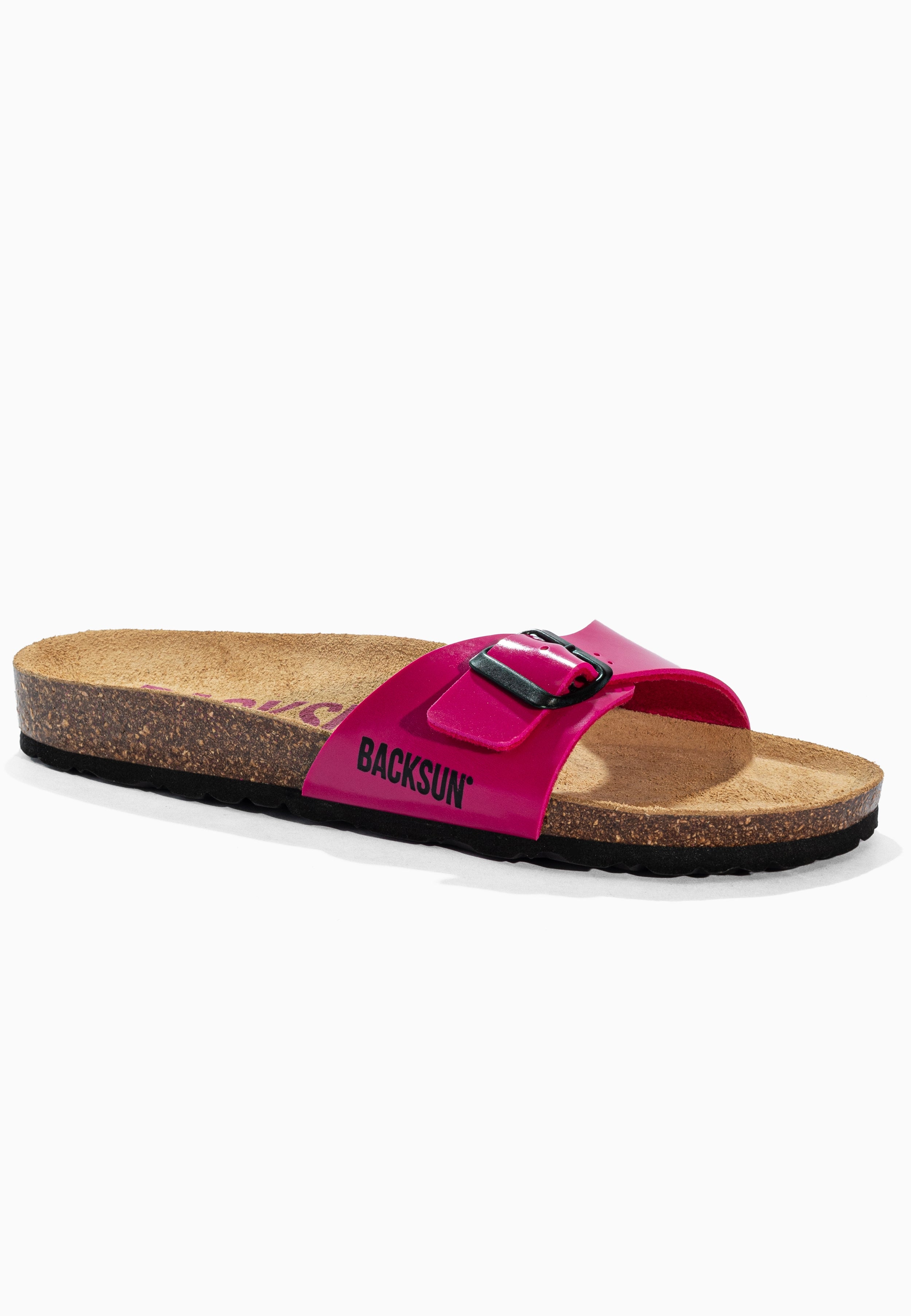 Sandales 1 Bride Paris Rose Fluo