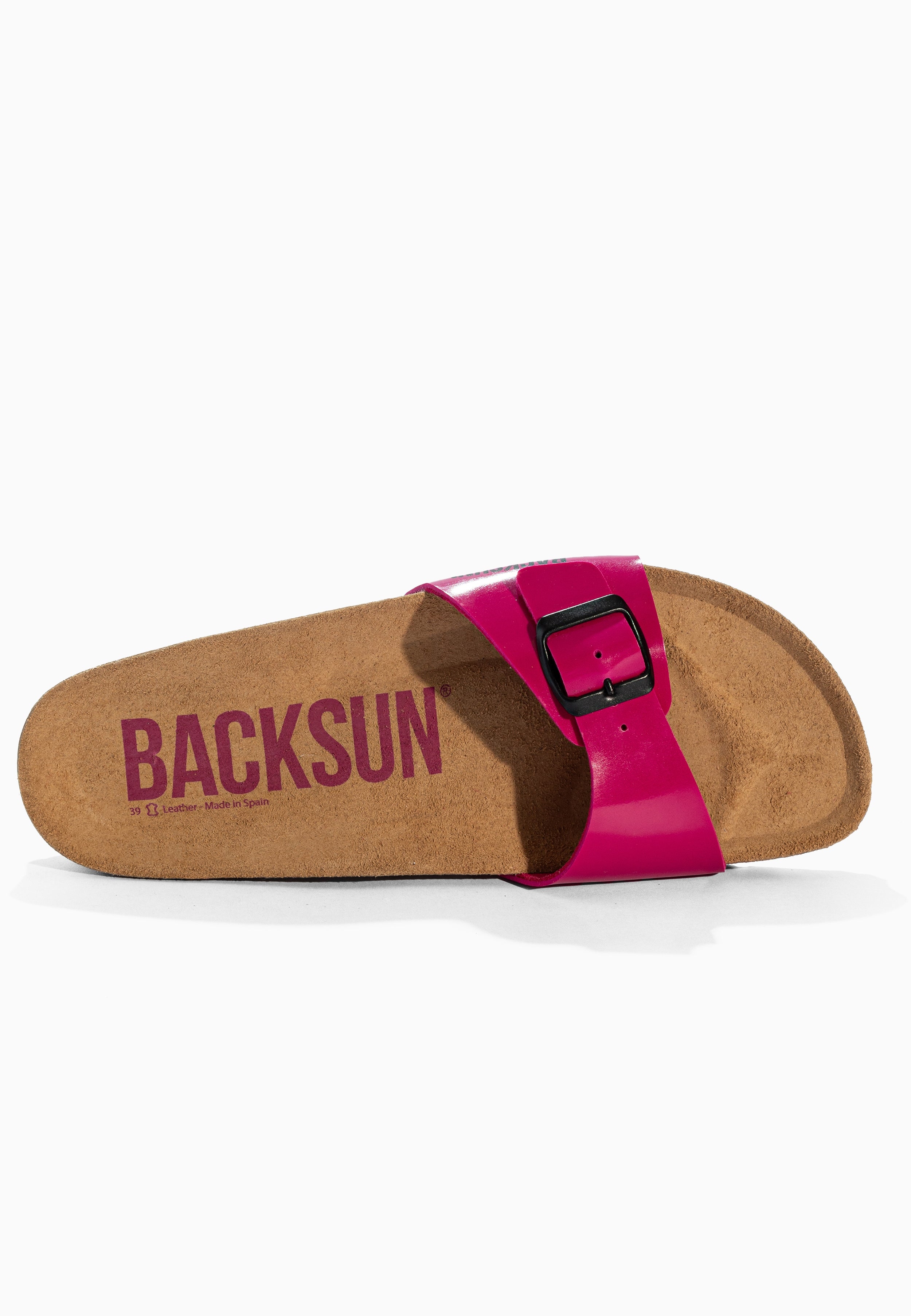 Sandales 1 Bride Paris Rose Fluo