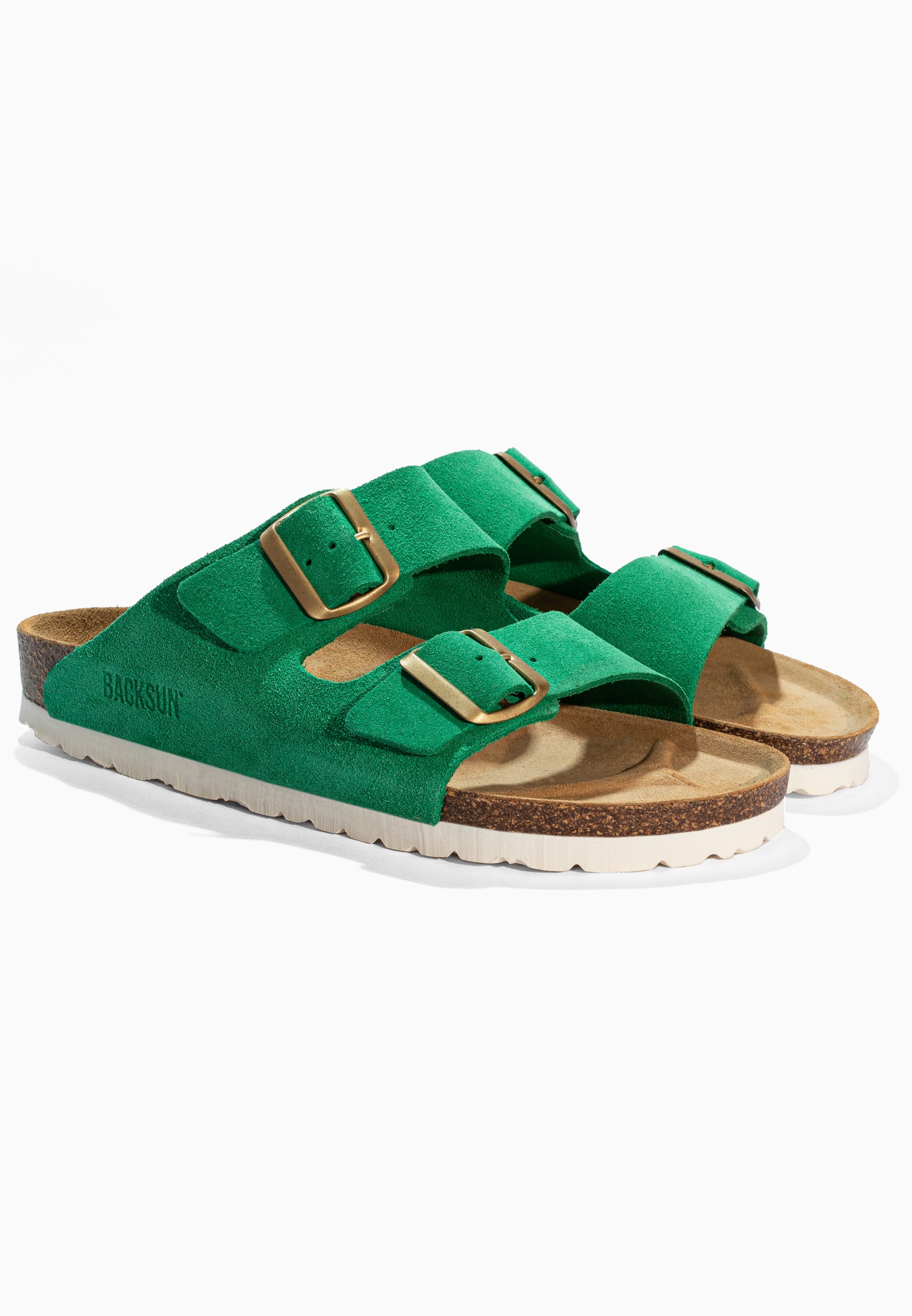 Bali Grüne Sandalen mit 2 Riemen
