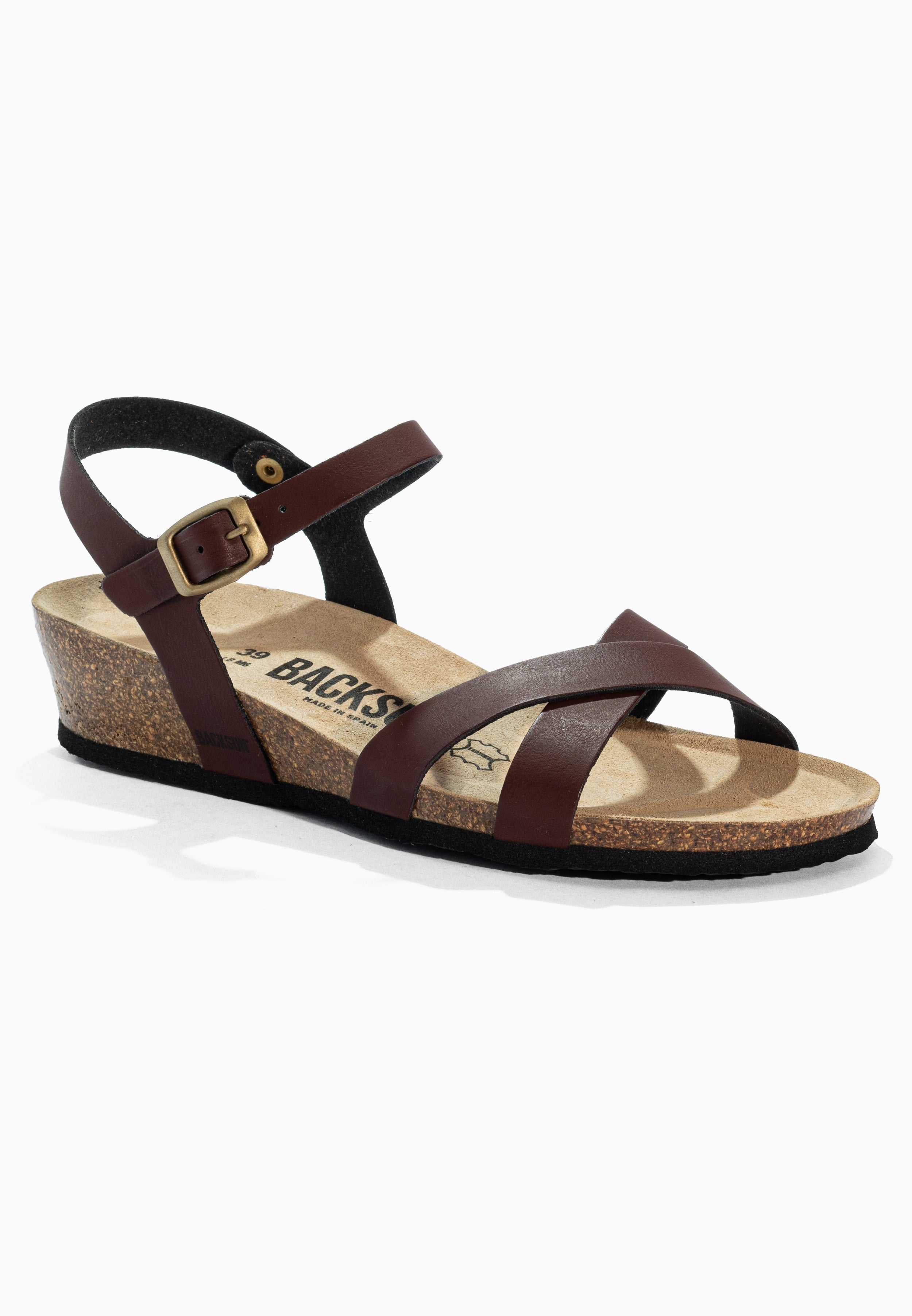 Sandales Compensées et Semi-compensées Nalec Marron