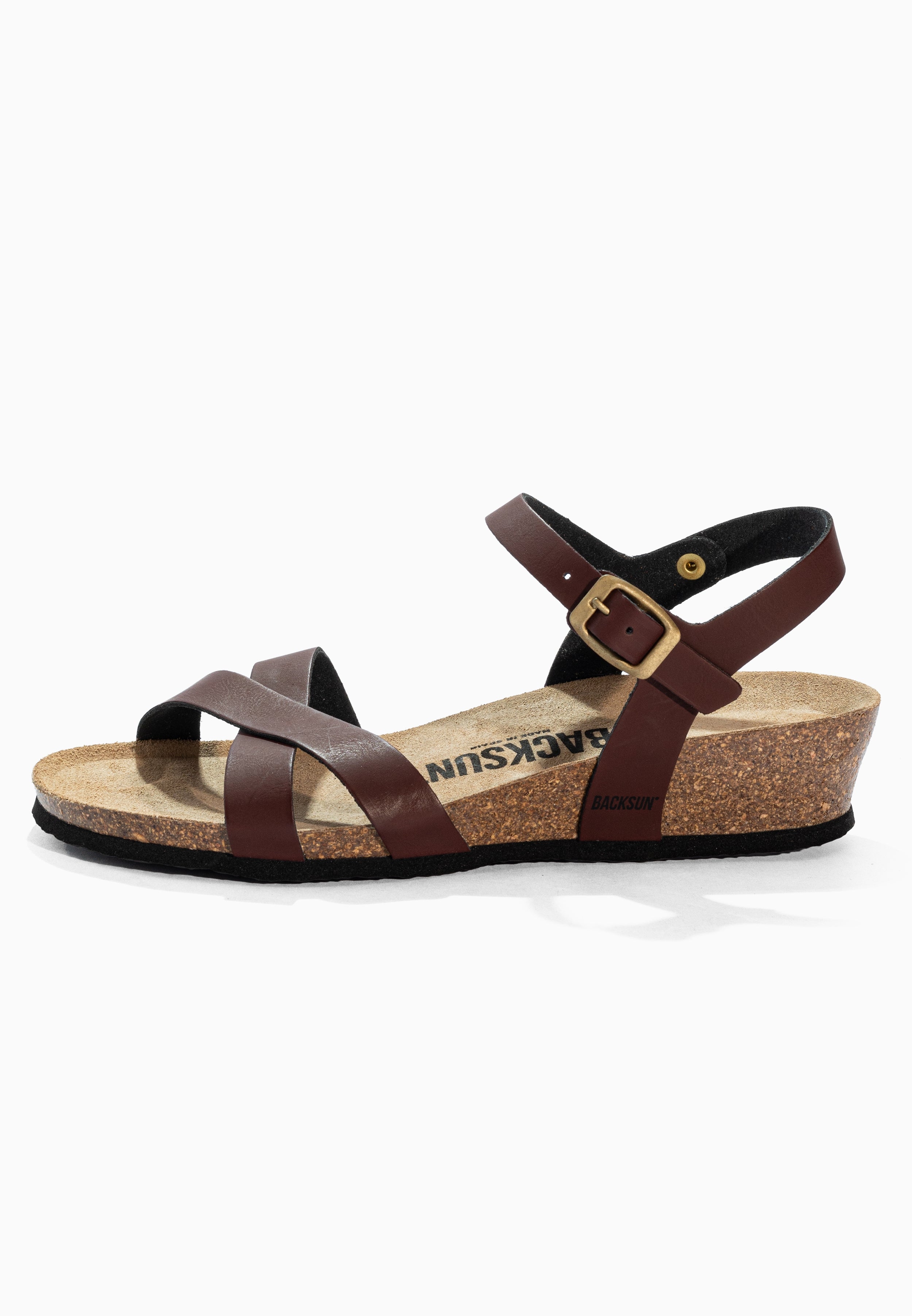 Sandales Compensées et Semi-compensées Nalec Marron