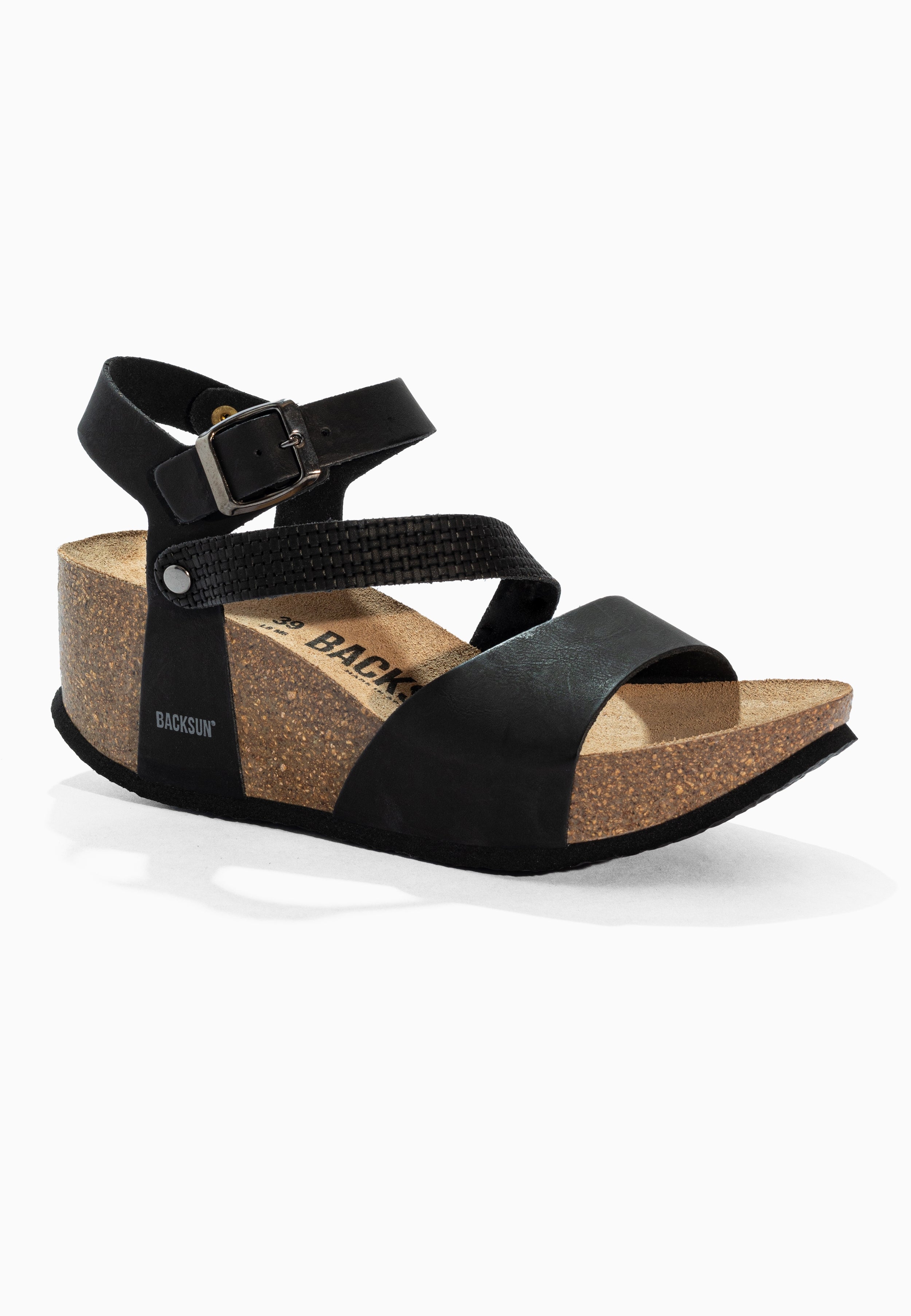 Sandales Compensées et Semi-compensées Mael Noir