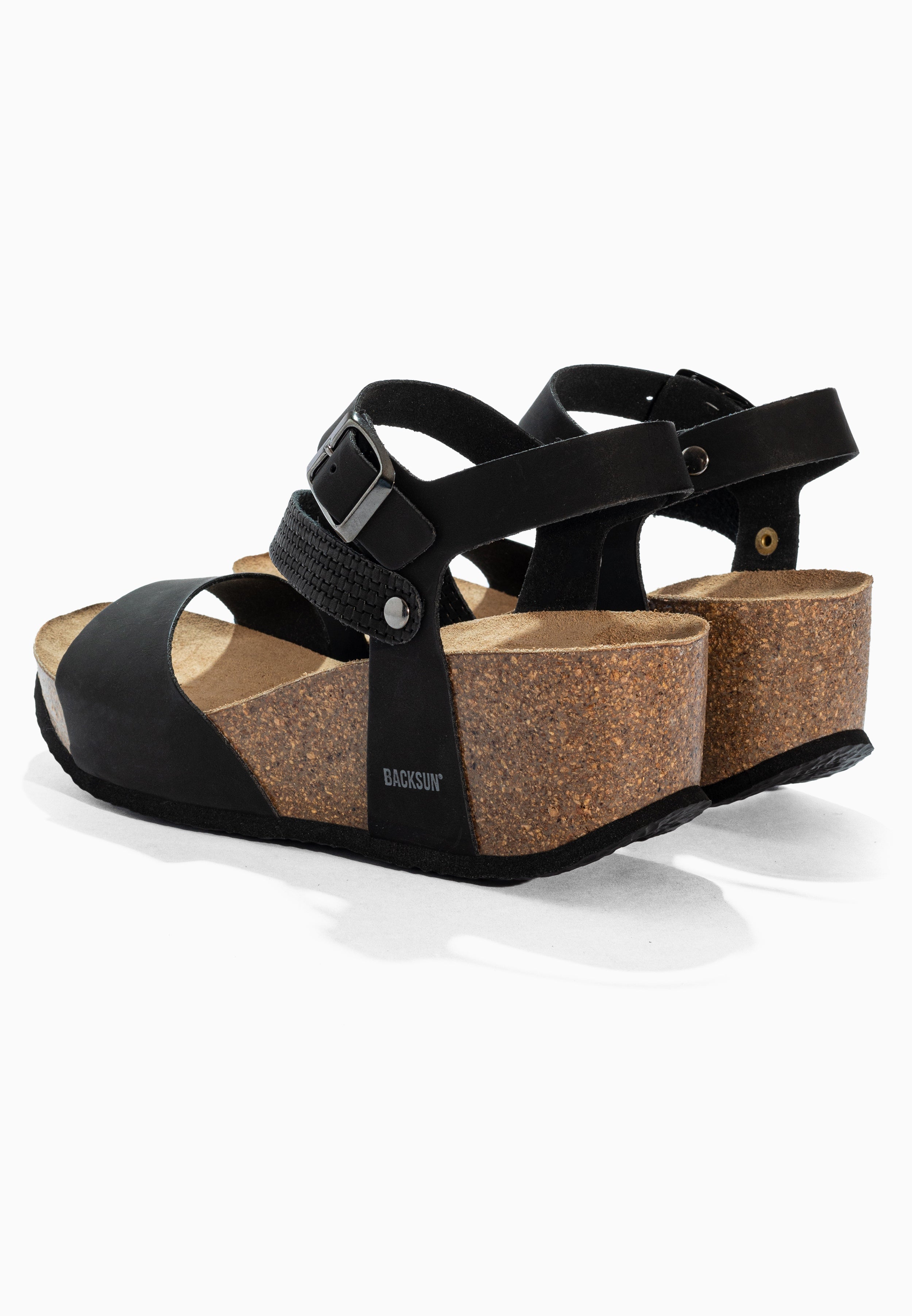 Sandales Compensées et Semi-compensées Mael Noir