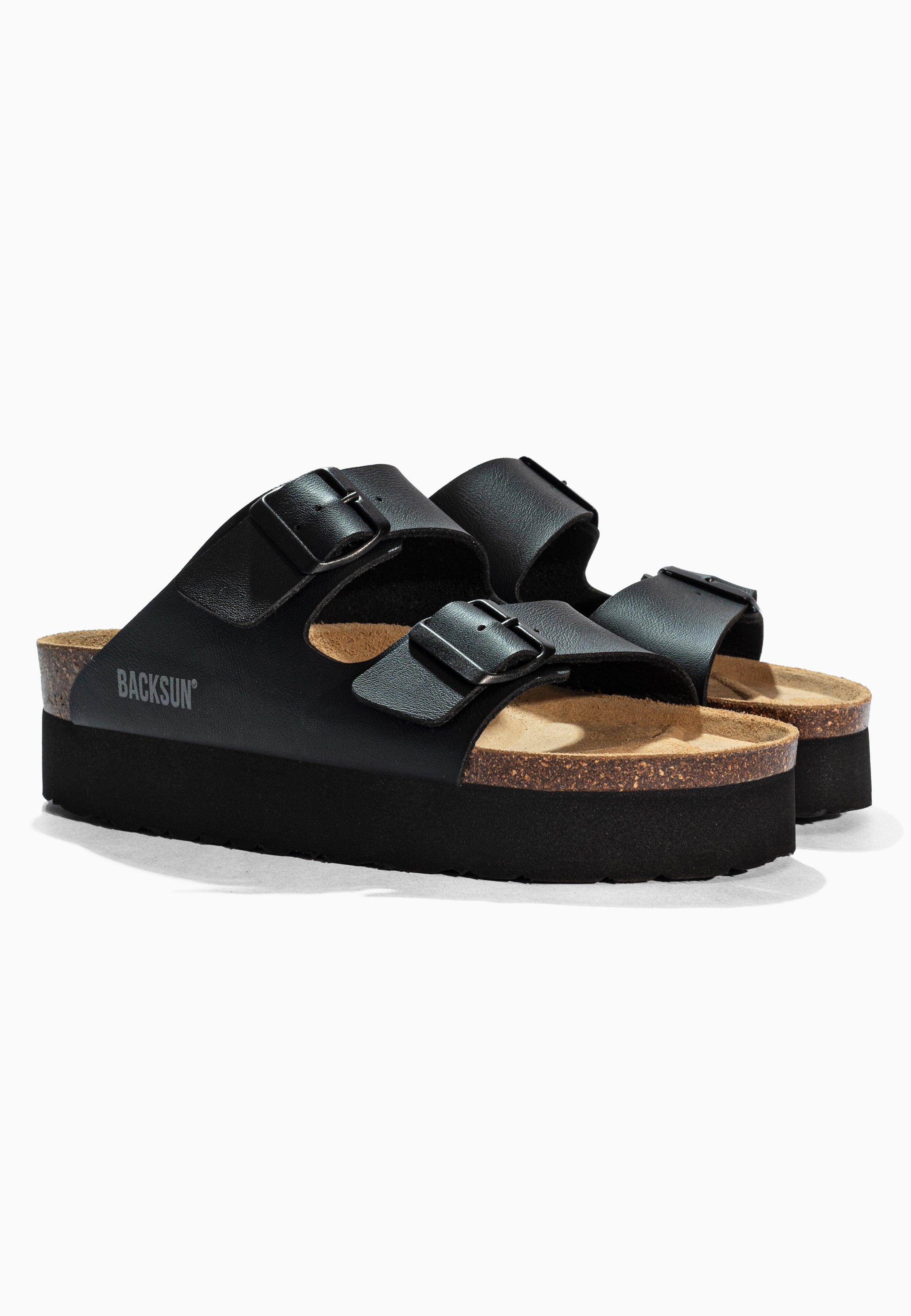 Maldives Black Platform Sandals