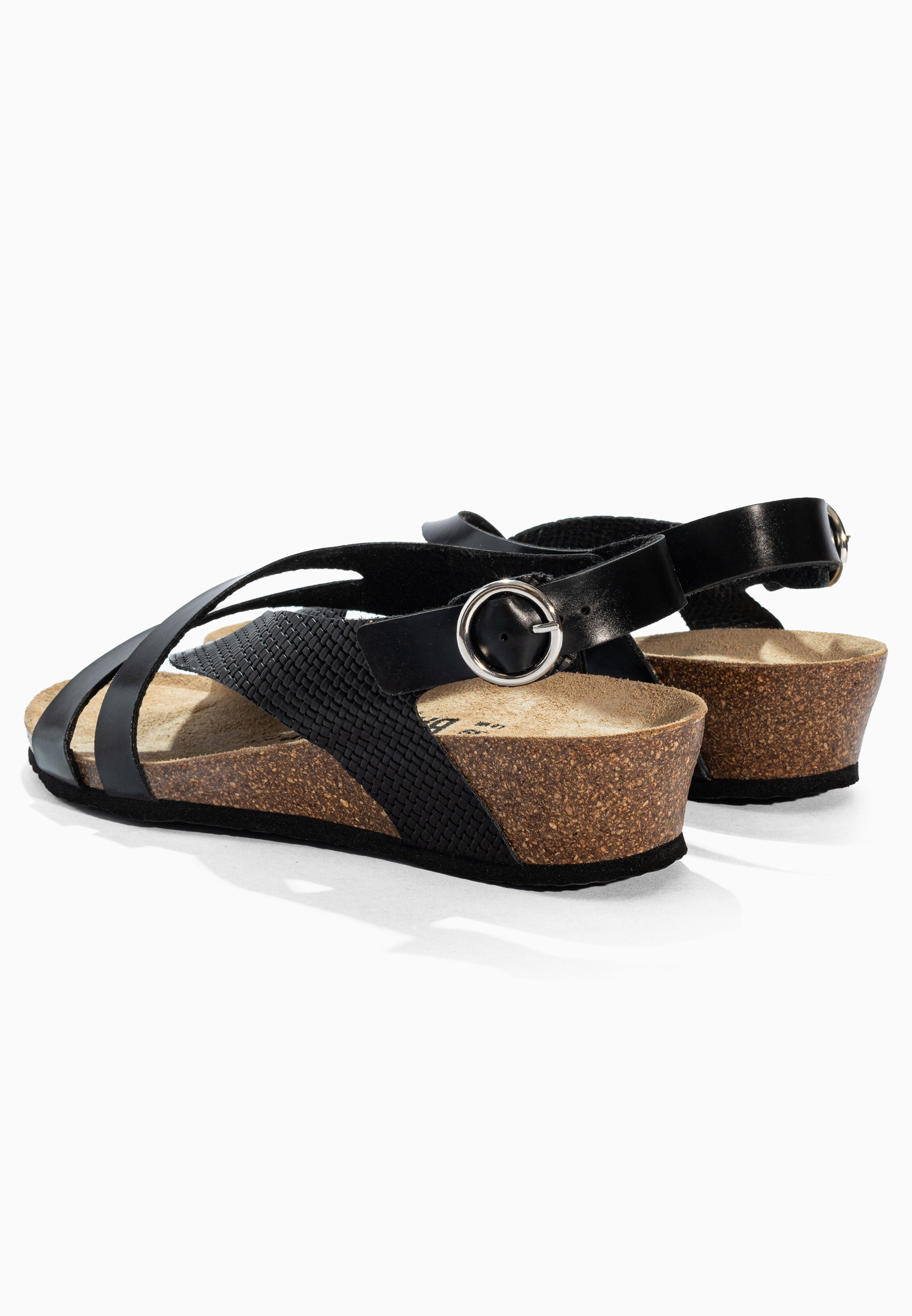 Sandales Compensées et Semi-compensées Lucie Noir