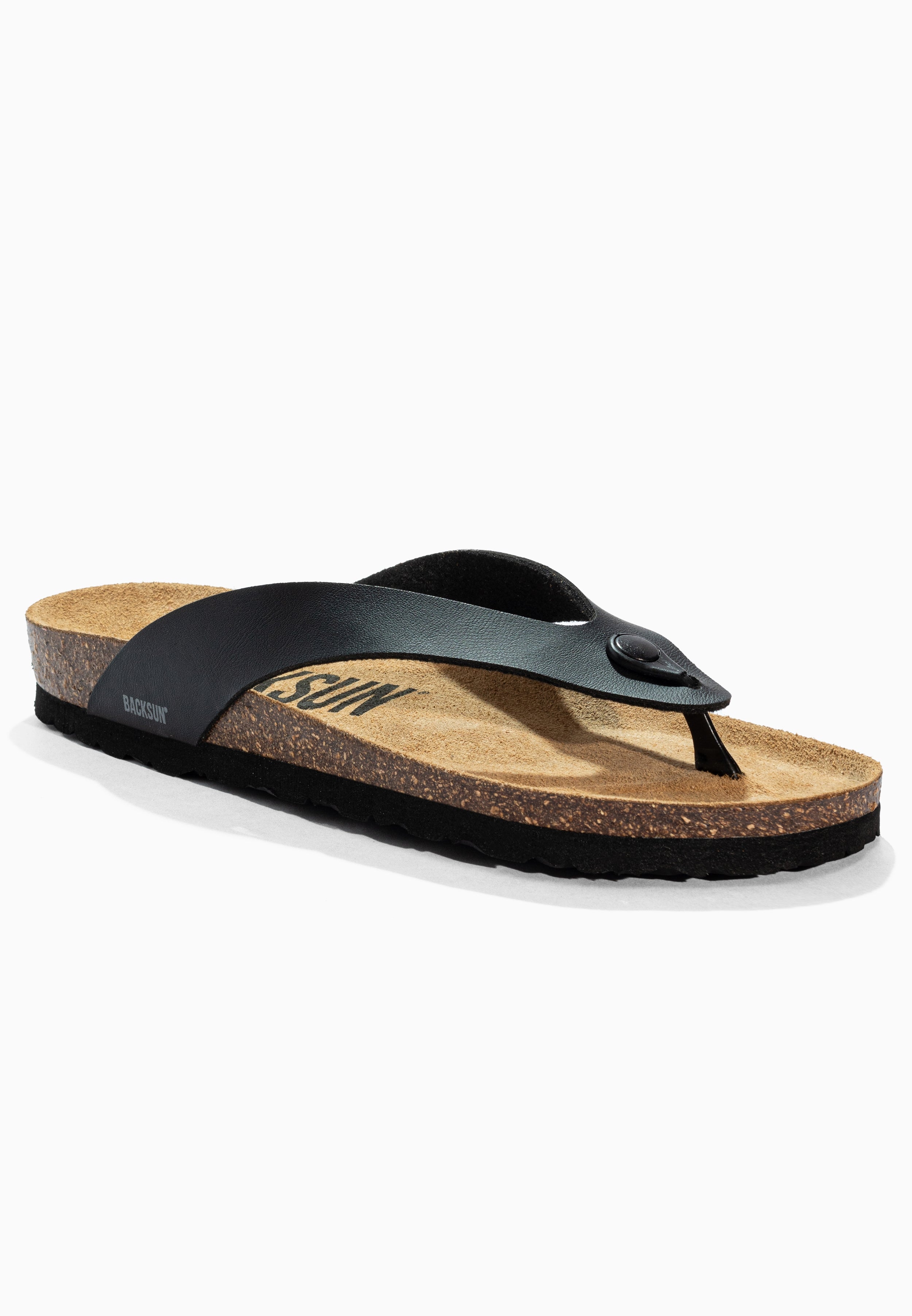 Sandales à Entre-doigts Leopoldos Noir