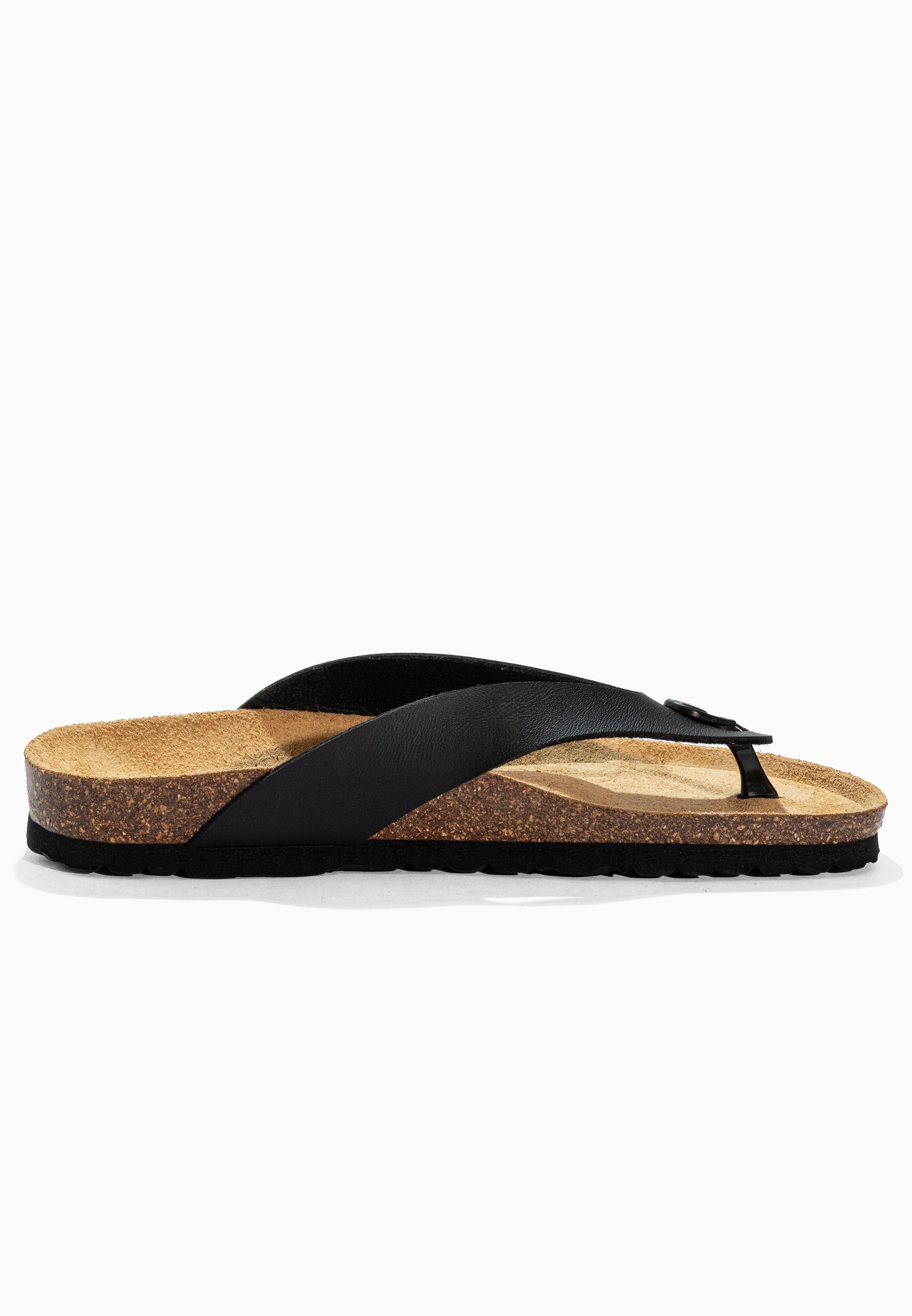 Sandales à Entre-doigts Leopoldos Noir