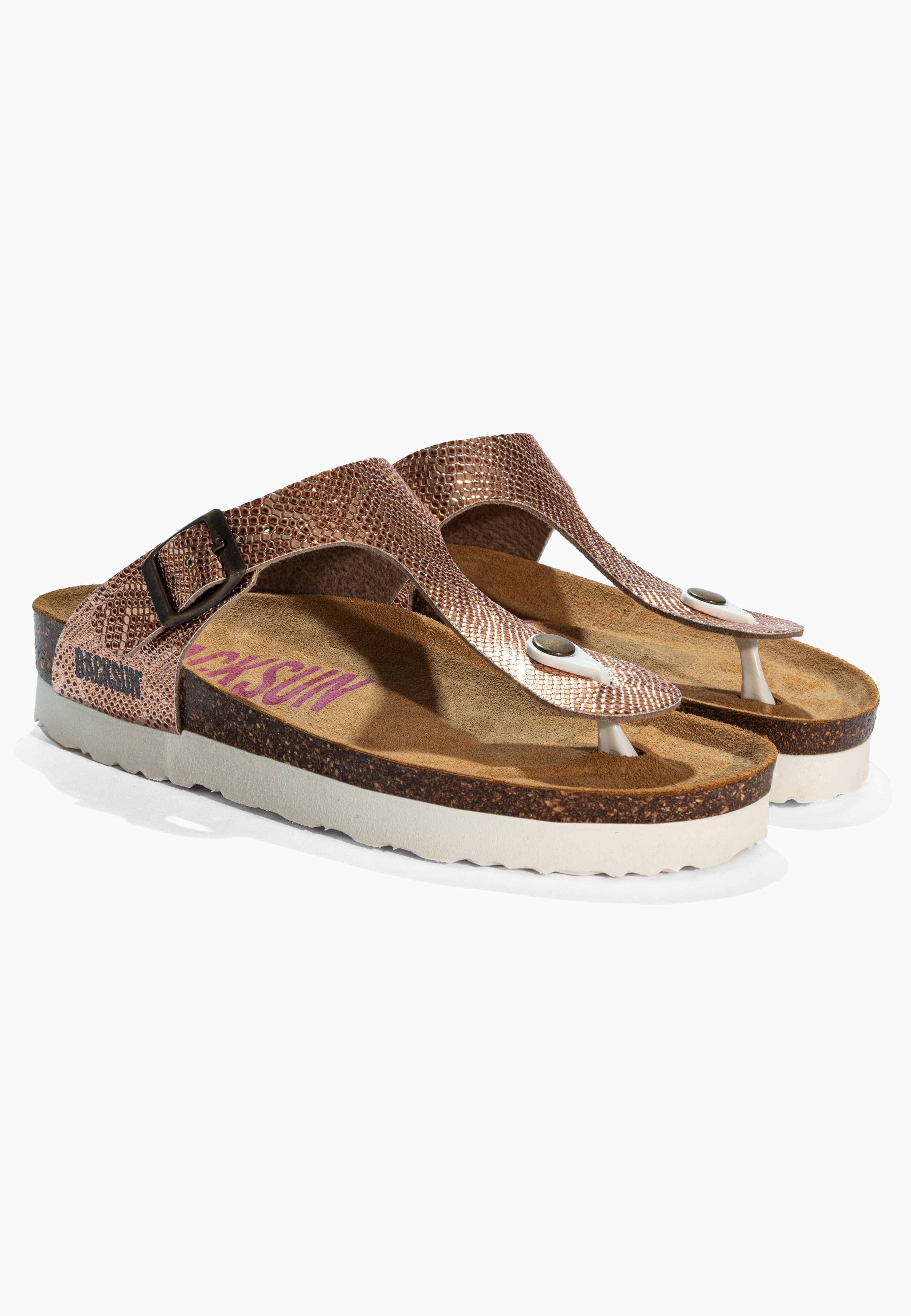 Chimbote Rose Gold Toe-Thong Sandals