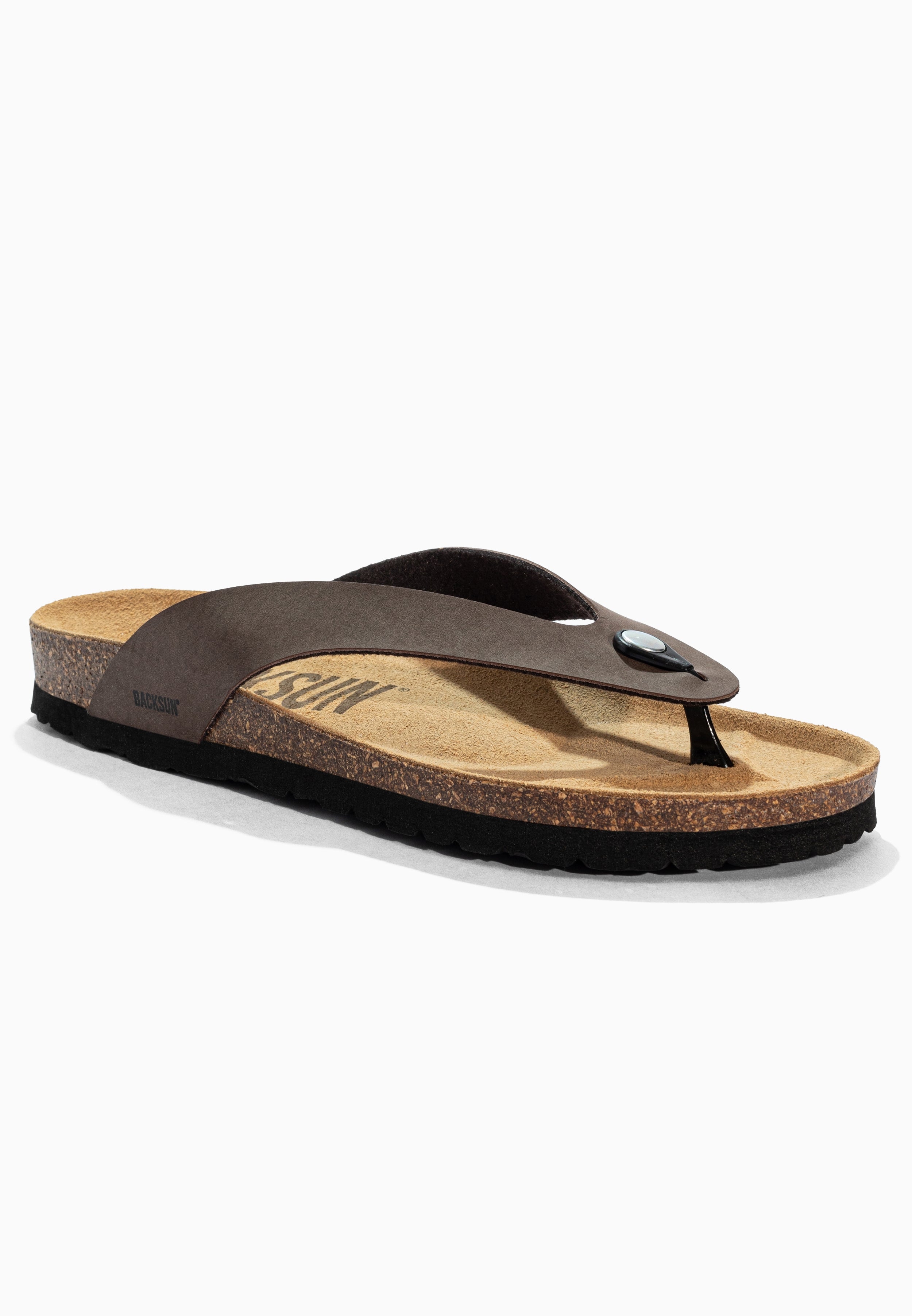 Sandales à Entre-doigts Leopoldos Marron