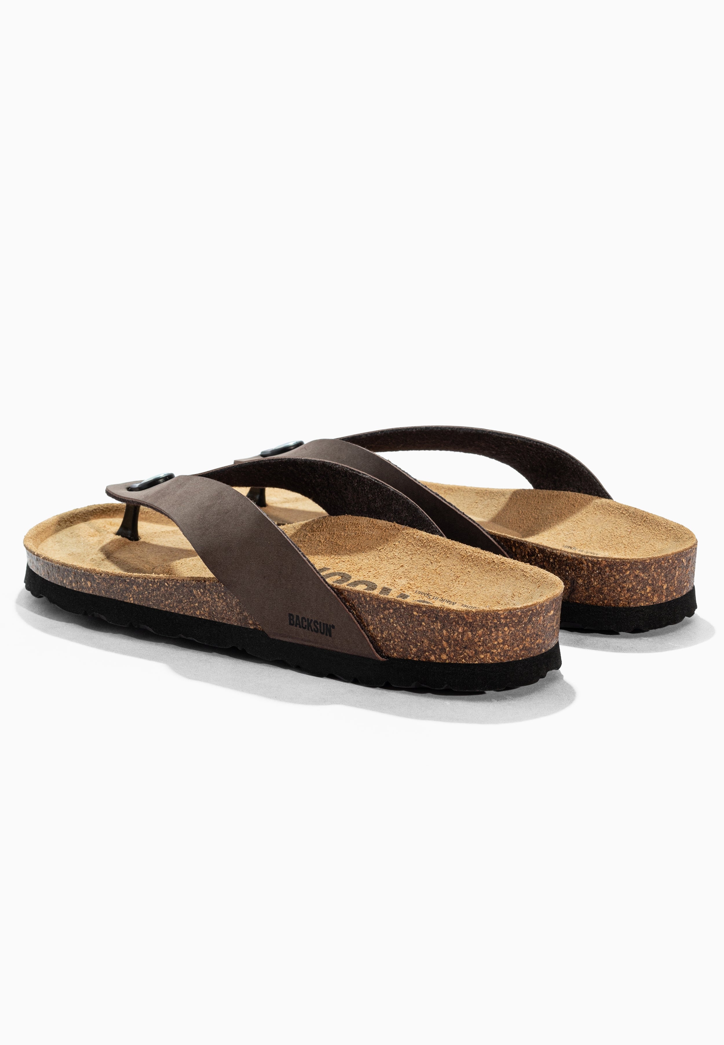 Sandales à Entre-doigts Leopoldos Marron