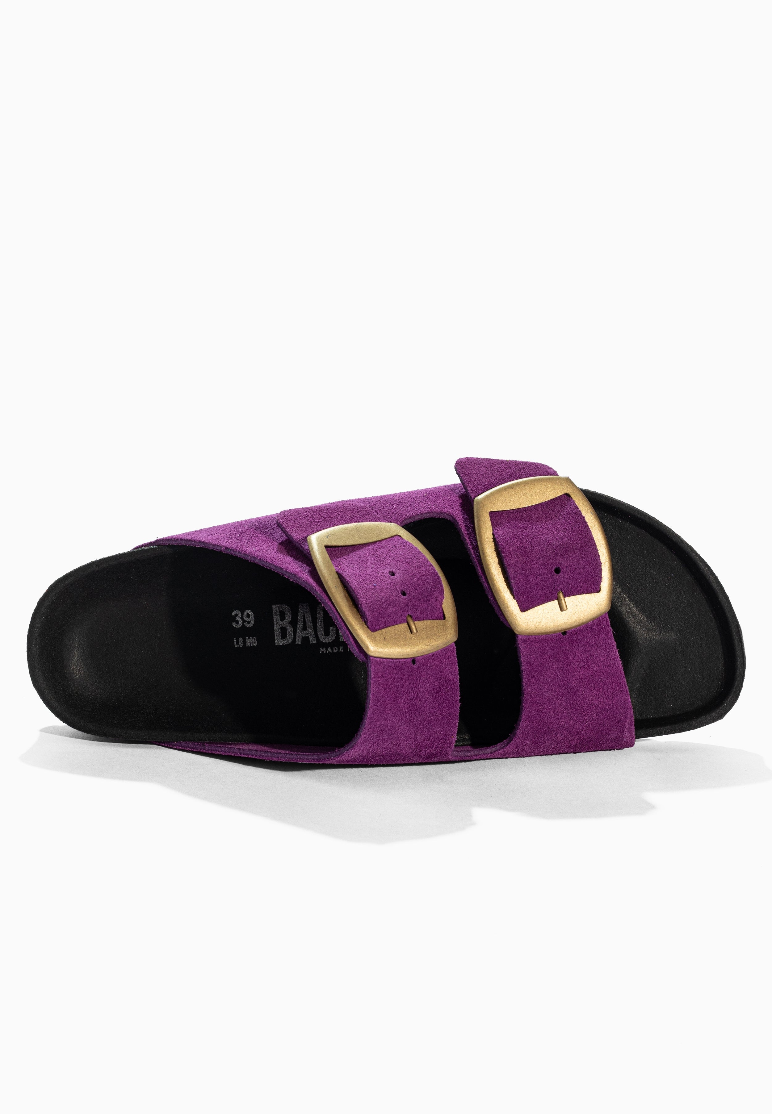 Sandales 2 Brides Londrina Violet en Cuir Suédé