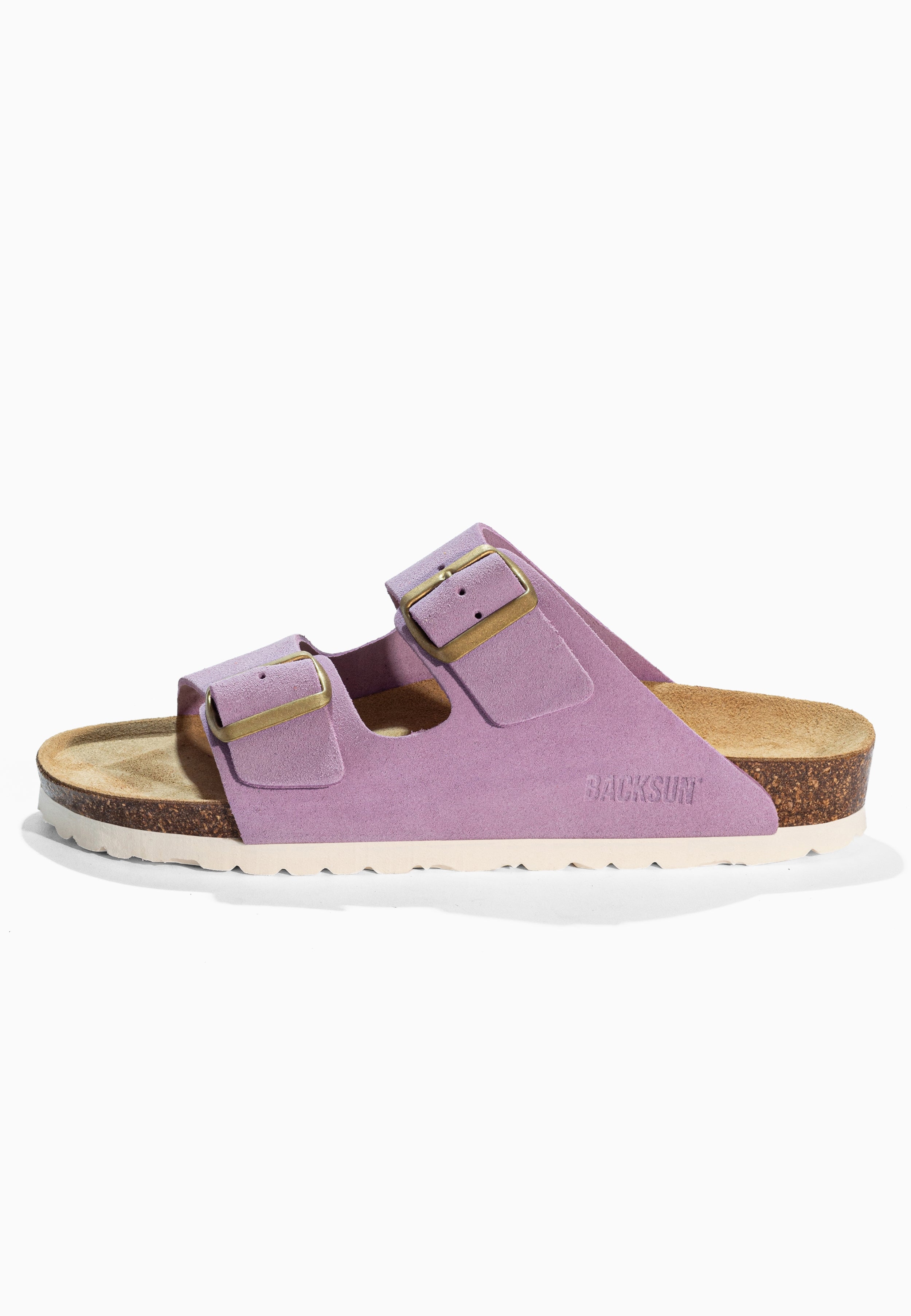 Sandales 2 Brides Bali Lila en Cuir Suédé