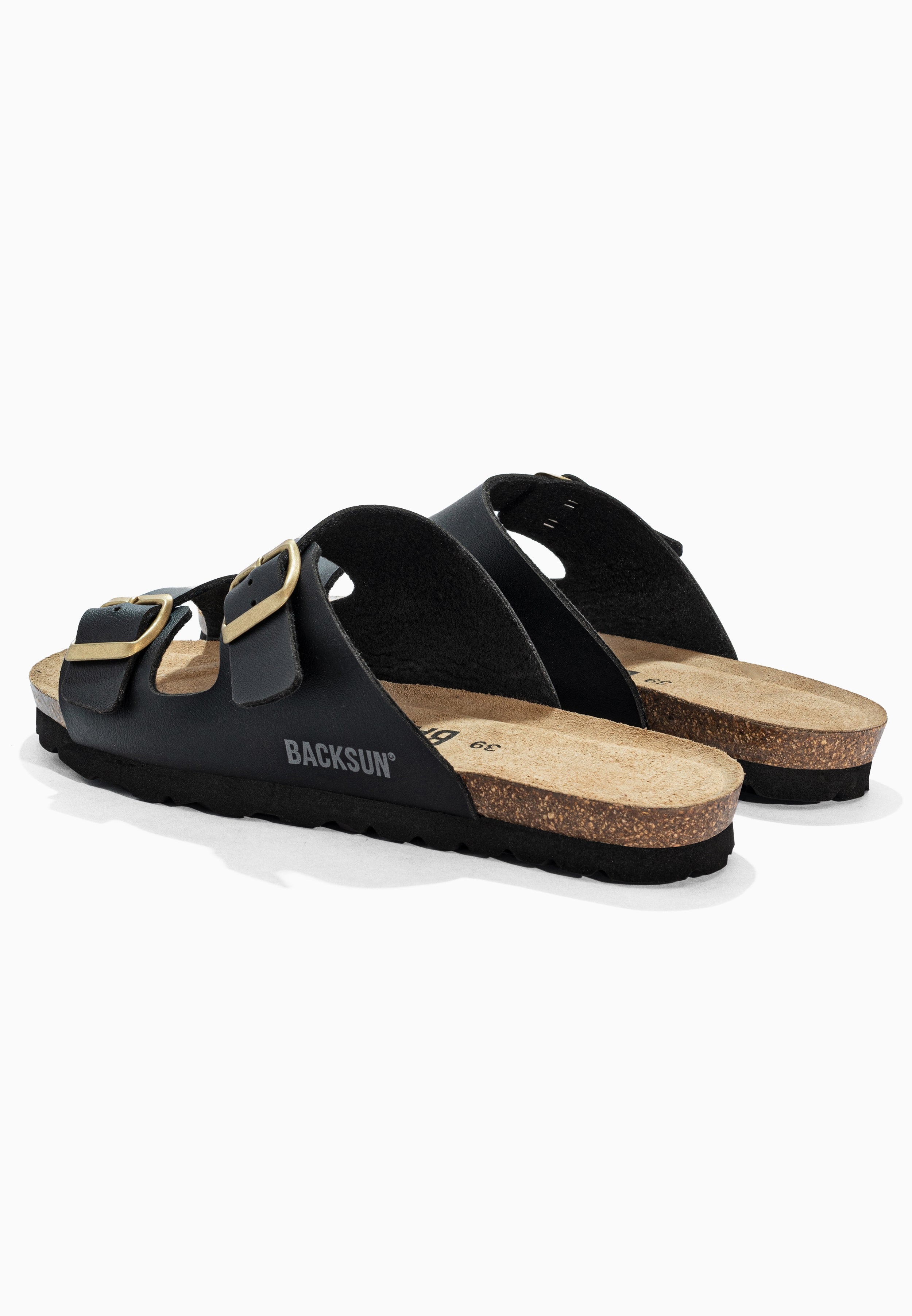 Sandales 2 Brides Hasard  Noir