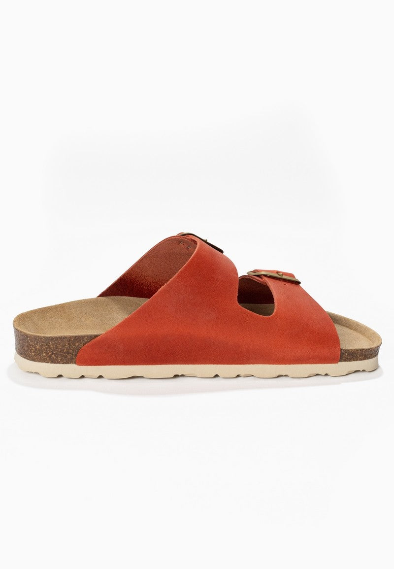 Sandales-Bali-Orange-100-%-Cuir-Femme-Backsun