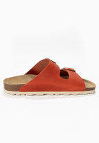 Sandales-Bali-Orange-100-%-Cuir-Femme-Backsun