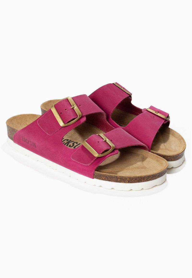 Sandales-Bali-Fuschia-100-%-Cuir-Femme-Backsun