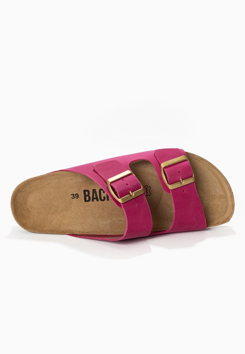 Sandales-Bali-Fuschia-100-%-Cuir-Femme-Backsun