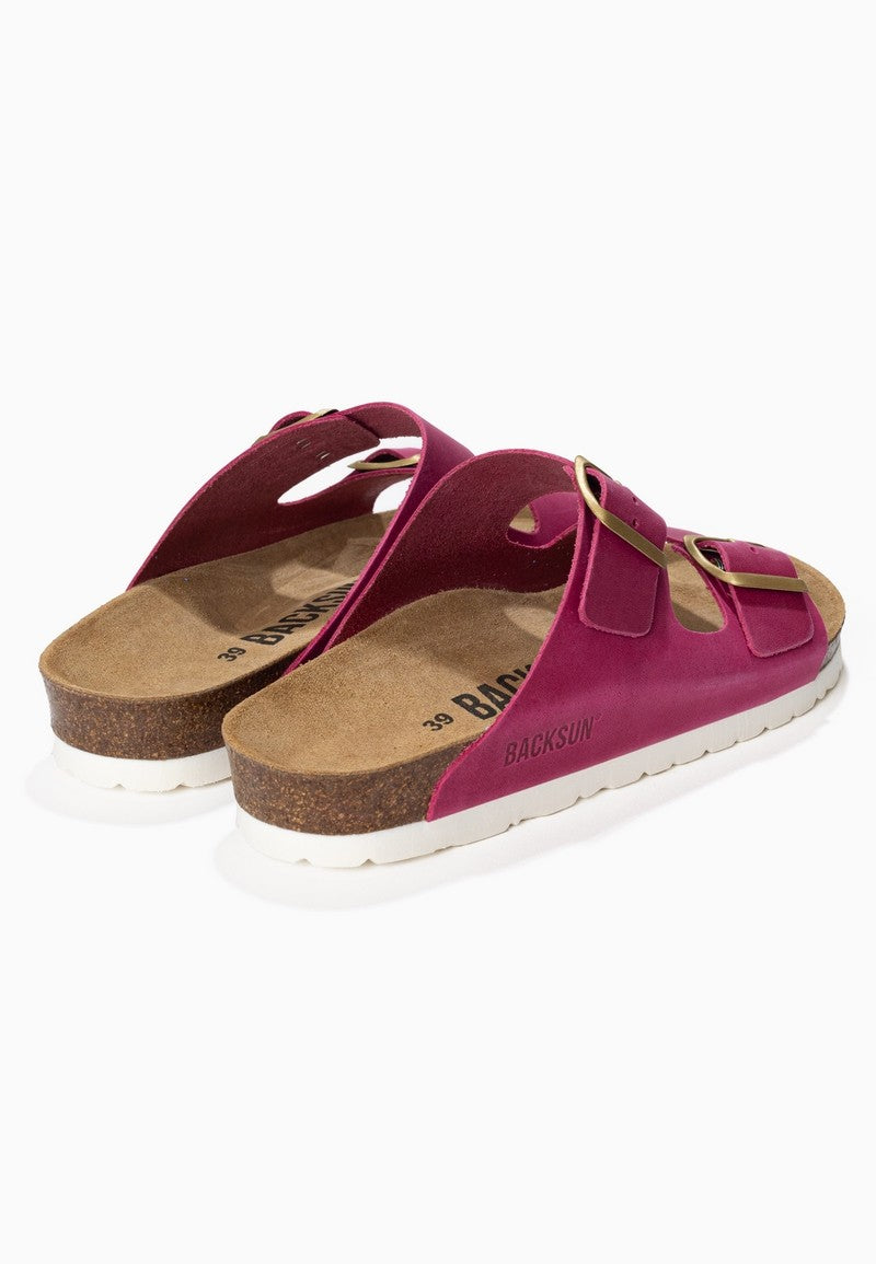 Sandales-Bali-Fuschia-100-%-Cuir-Femme-Backsun