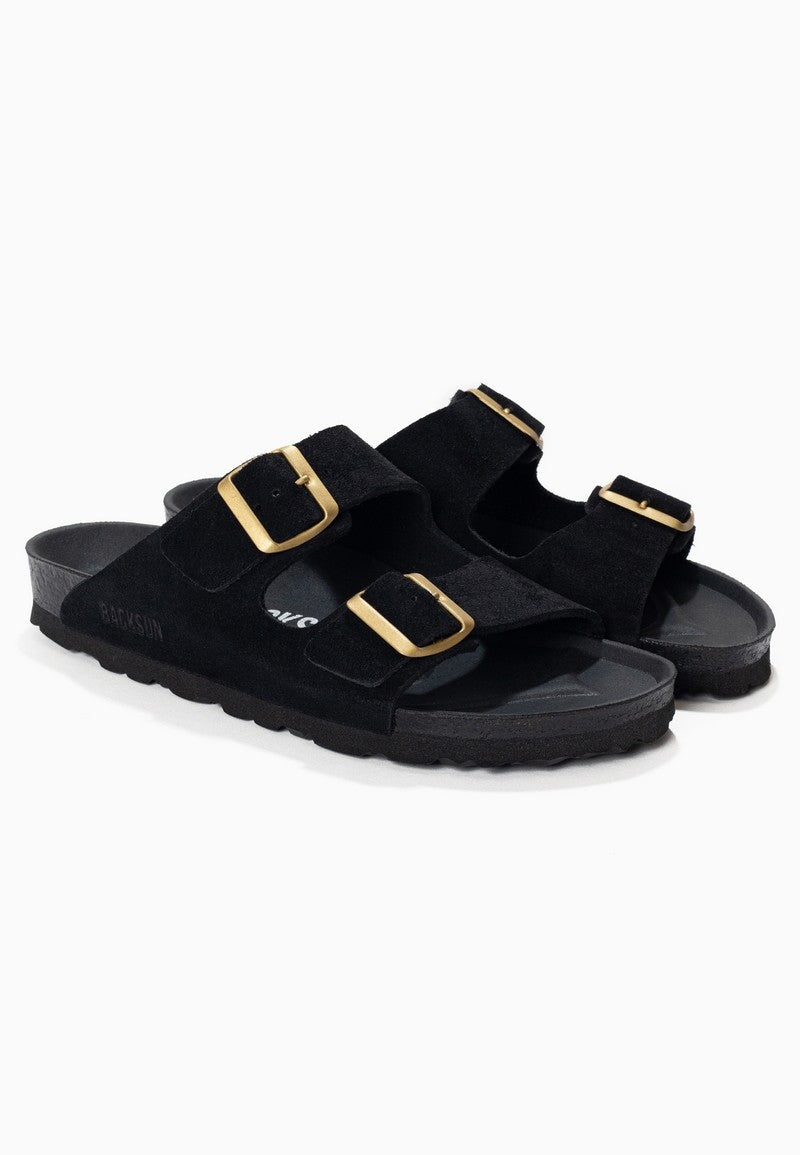 Sandales-Bali-Noir-En-Cuir-Suédé-Femme-Backsun