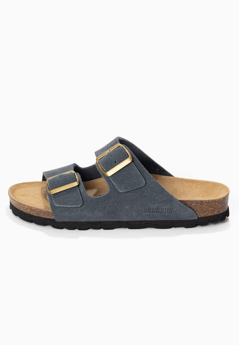 Sandales-Bali-Gris-En-Cuir-Suédé-Femme-Backsun