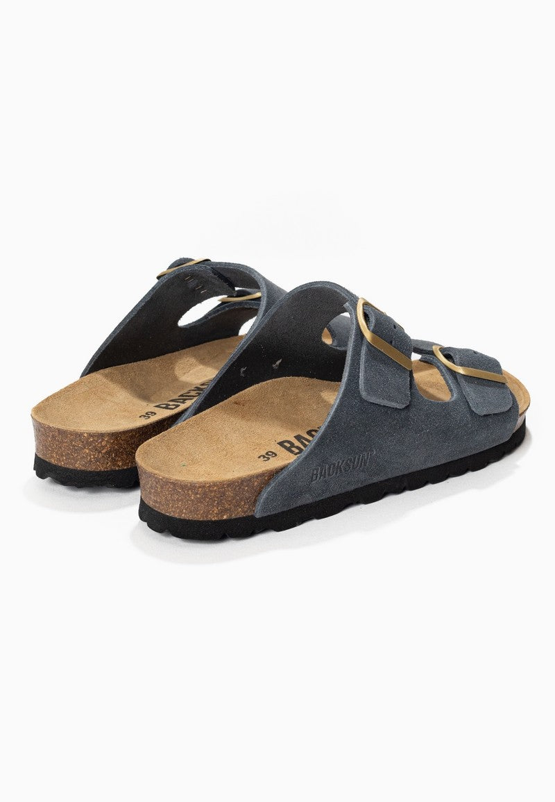 Sandales-Bali-Gris-En-Cuir-Suédé-Femme-Backsun