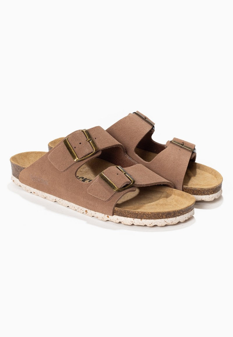 Sandales-Bali-Marron-clair-En-Cuir-Suédé-Femme-Backsun