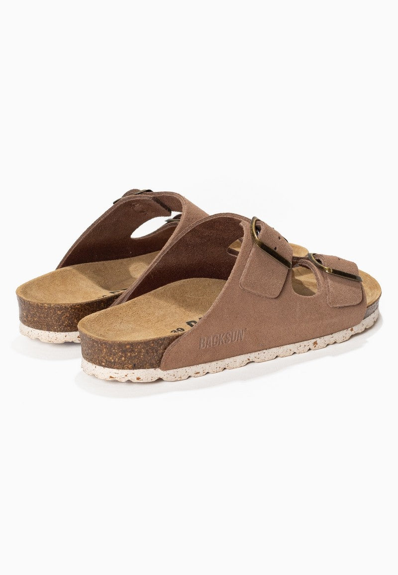 Sandales-Bali-Marron-clair-En-Cuir-Suédé-Femme-Backsun