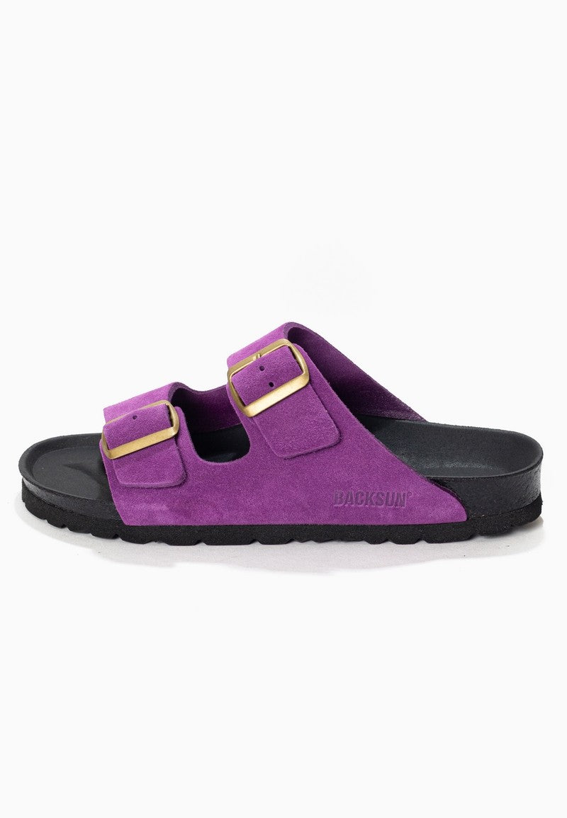 Sandales-Bali-Violet-En-Cuir-Suédé-Femme-Backsun