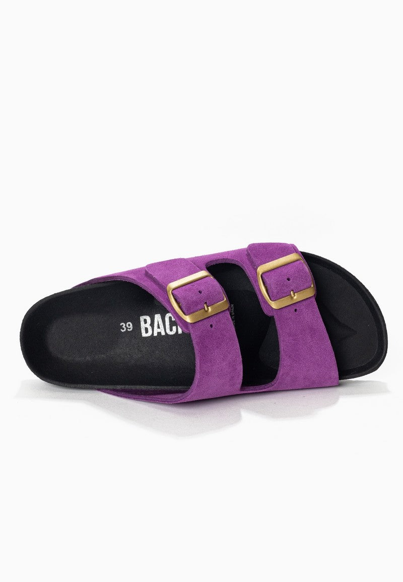 Sandales-Bali-Violet-En-Cuir-Suédé-Femme-Backsun