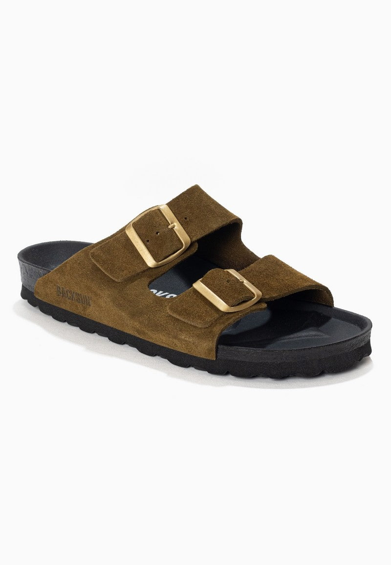 Sandales-Bali-Kaki-En-Cuir-Suédé-Femme-Backsun